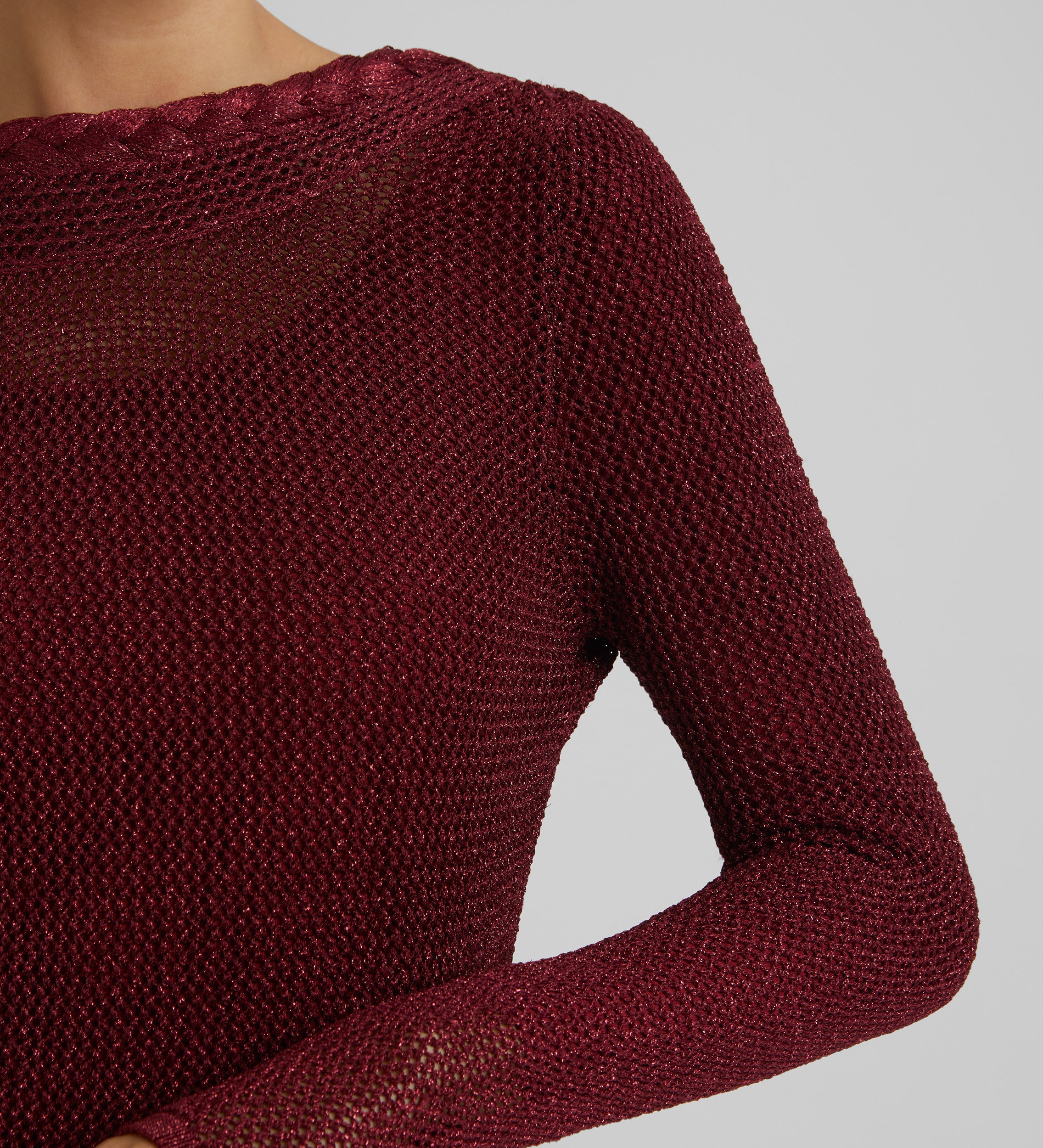Robe en maille lurex
