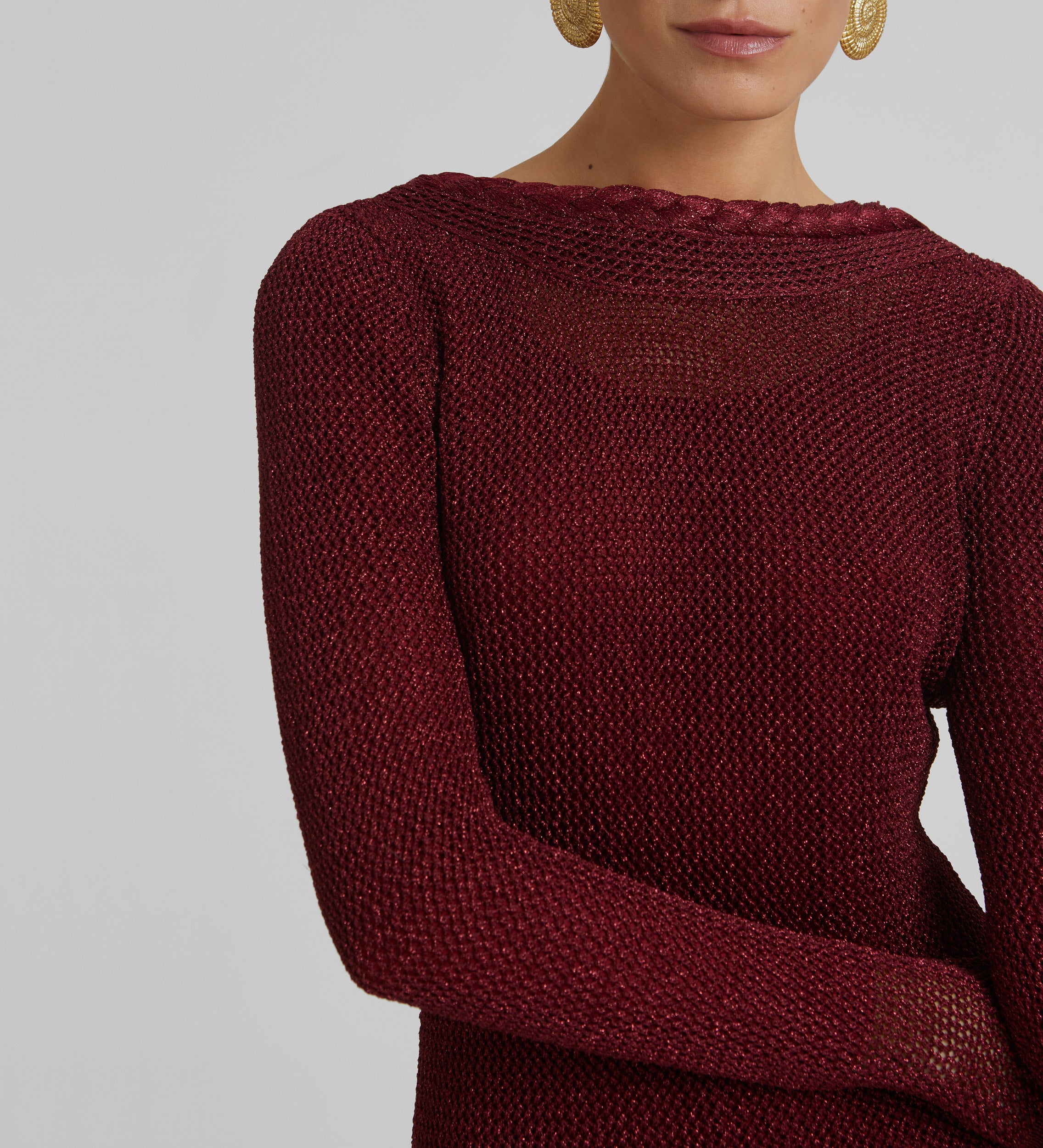 Robe en maille lurex