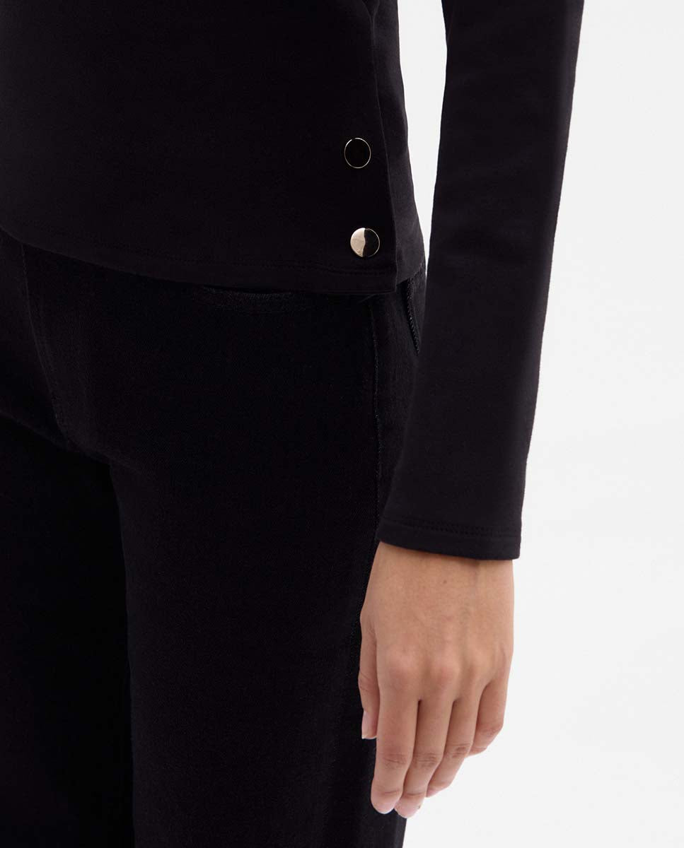 Raglan sleeve buttons shirt