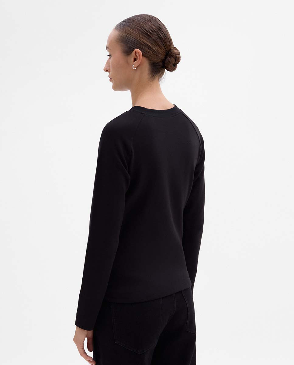 Raglan sleeve buttons shirt