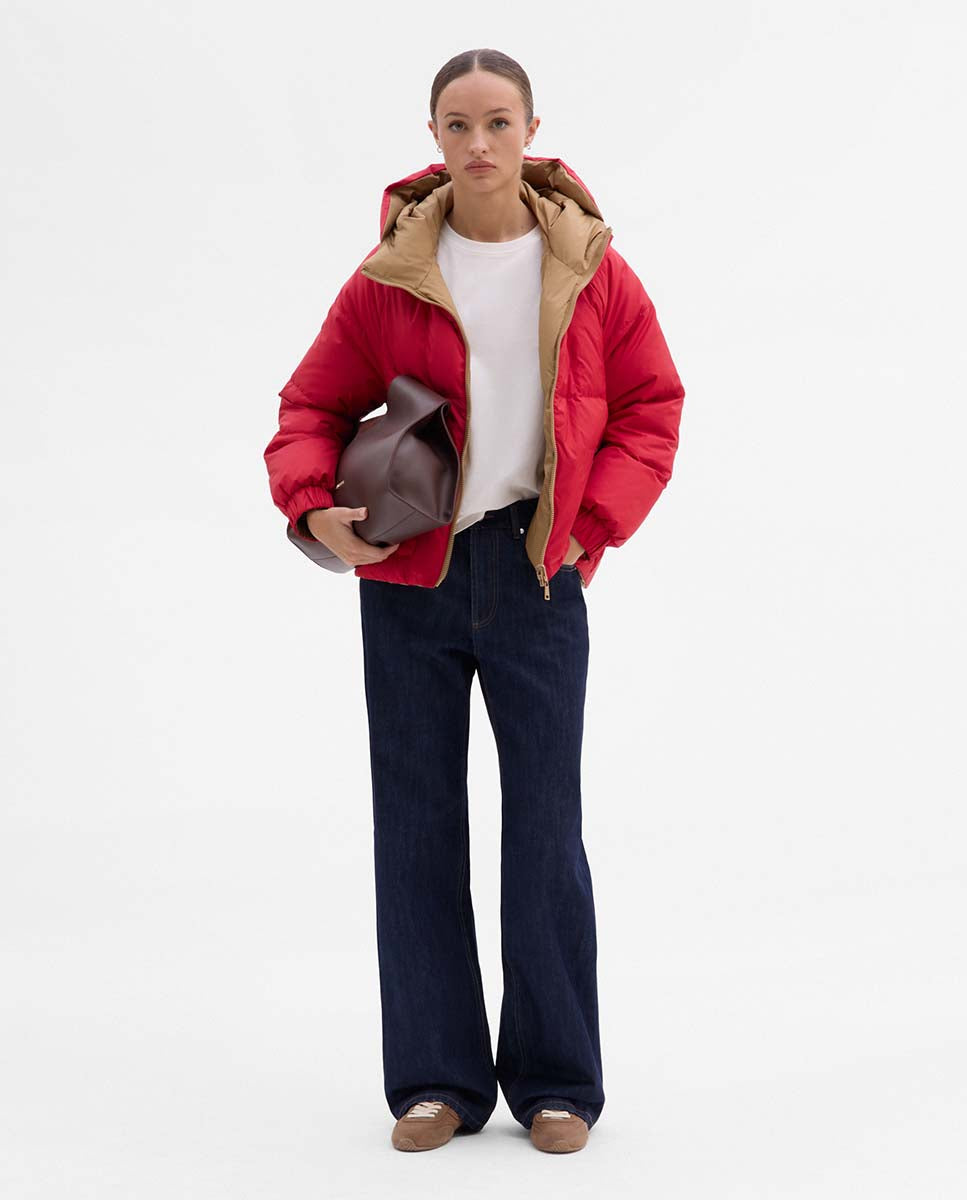 Reversible down jacket