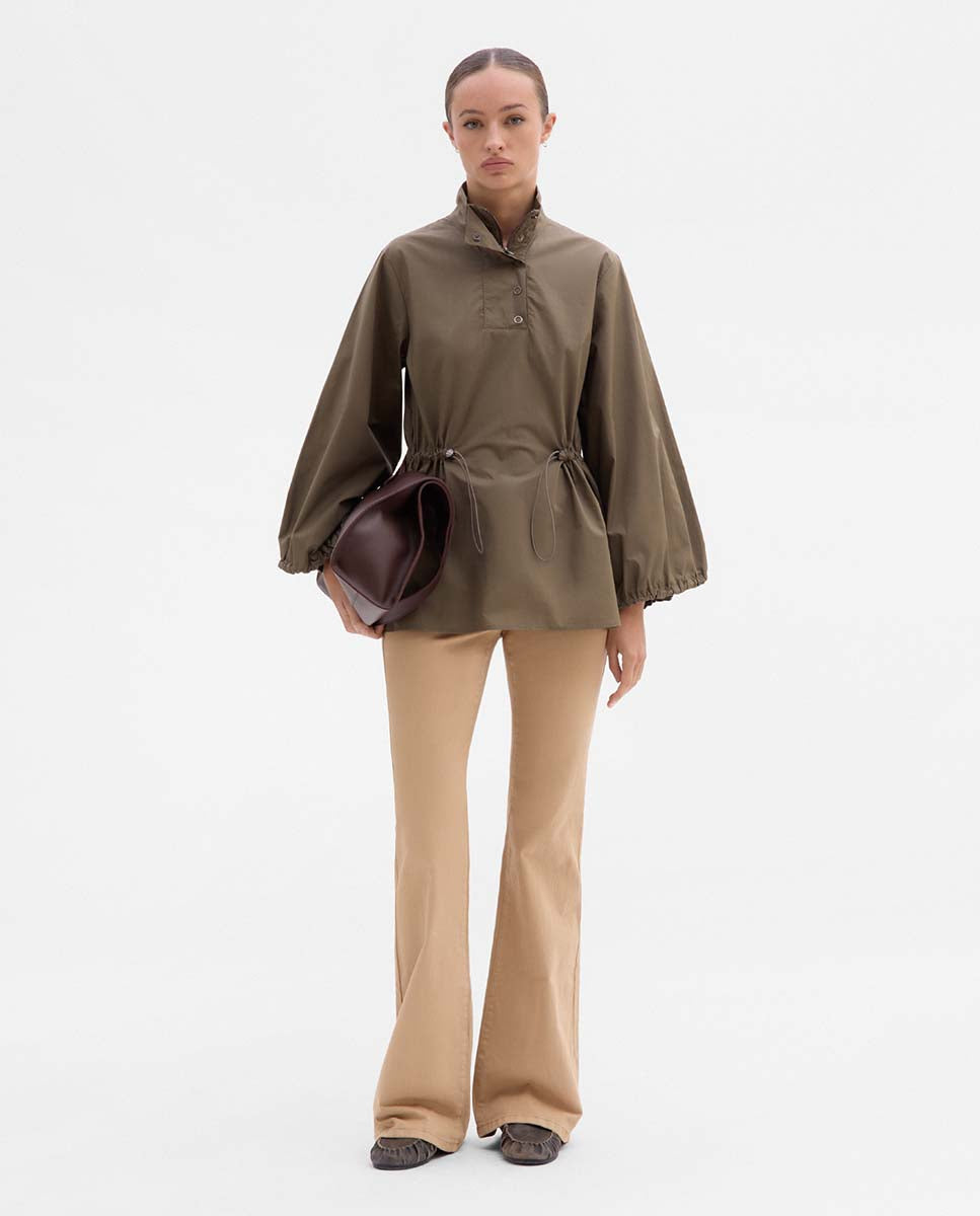 High-neck blouse