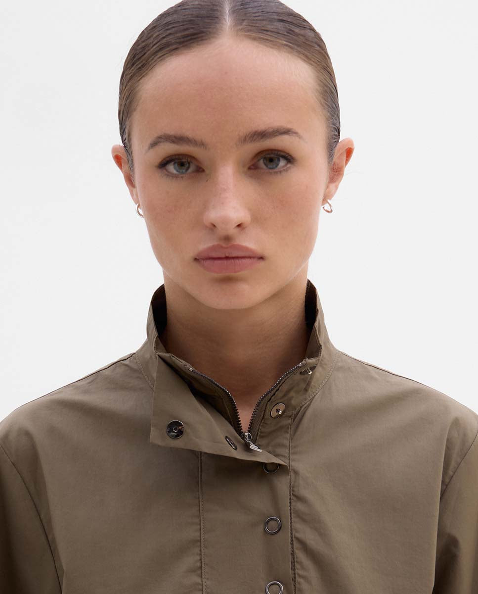 High-neck blouse