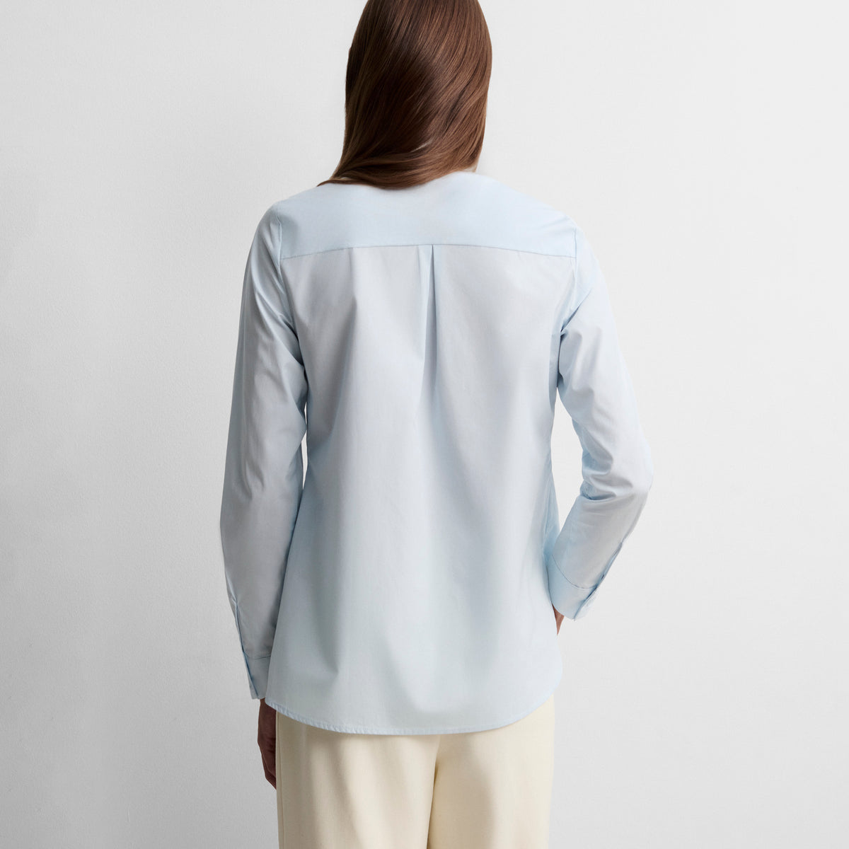 Straight cotton shirt