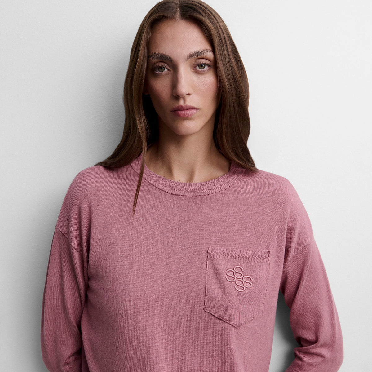 Pull tricot à poche