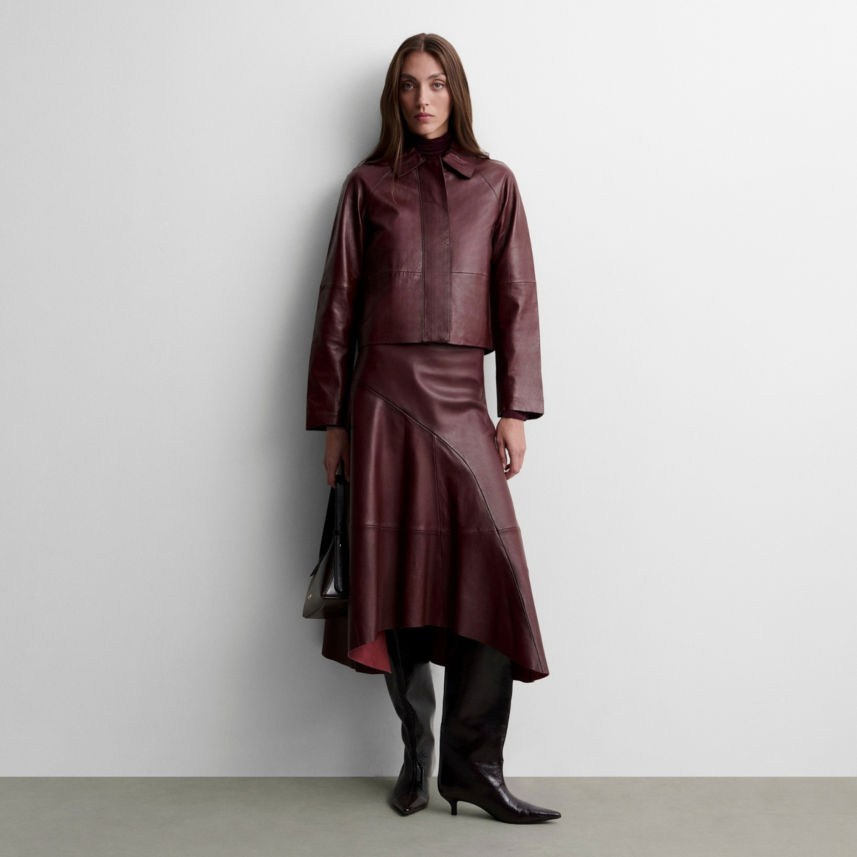 Veste courte en napa