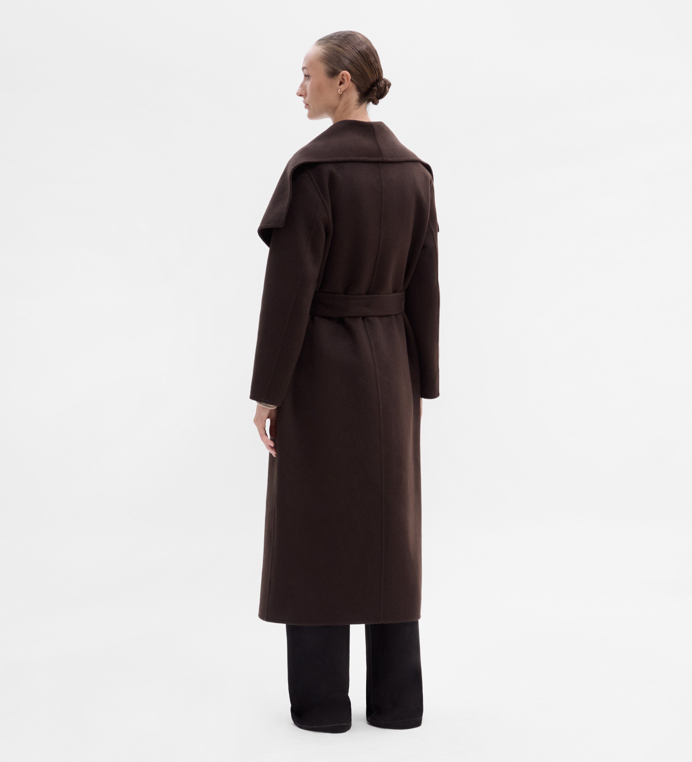 Manteau long double face