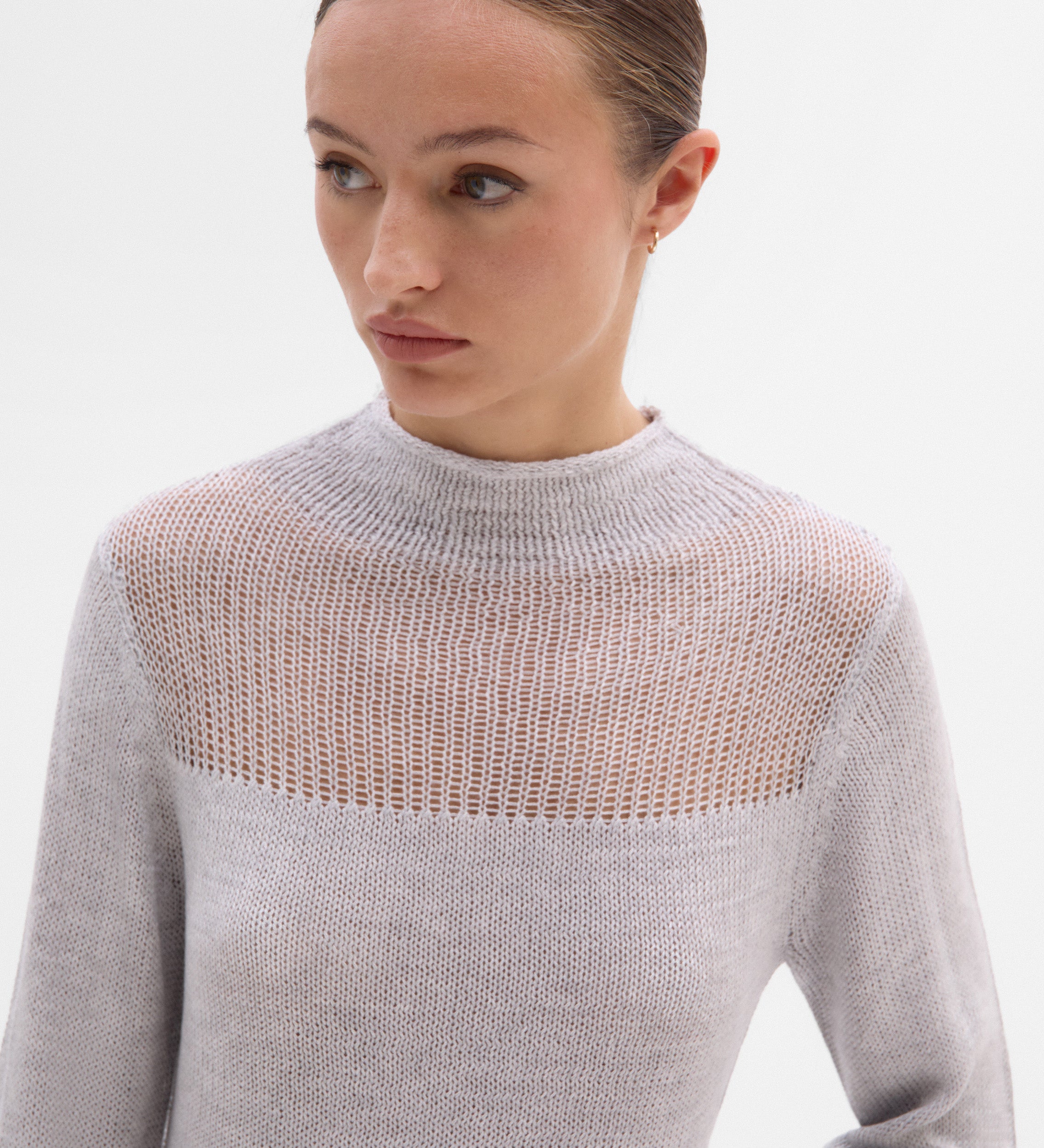 Sweater unstitched detail