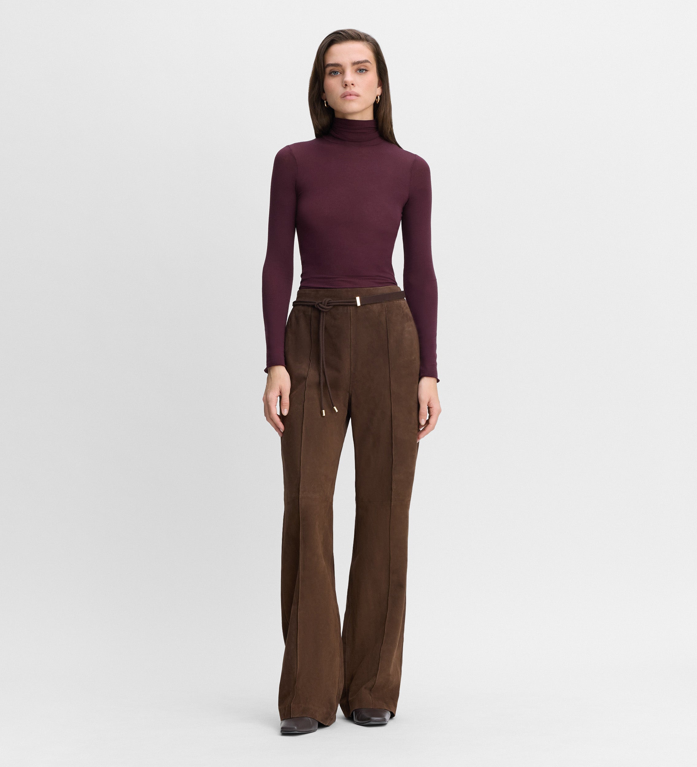 Pantalón recto ante