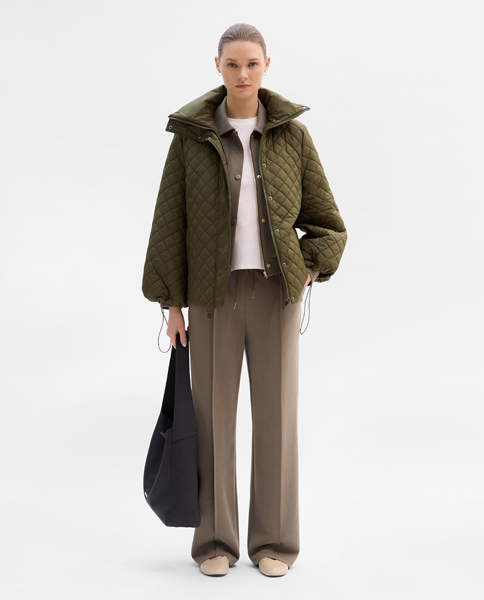 Double-collar padded parka