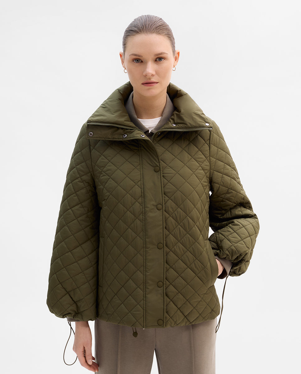 Double-collar padded parka