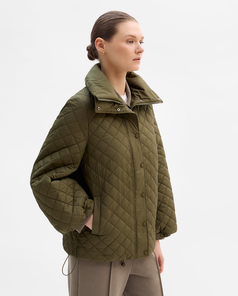 Double-collar padded parka