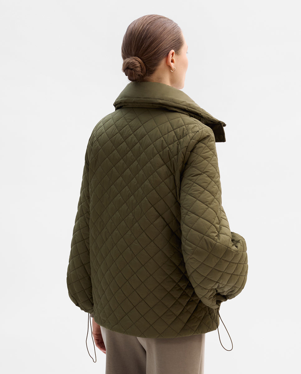 Double-collar padded parka