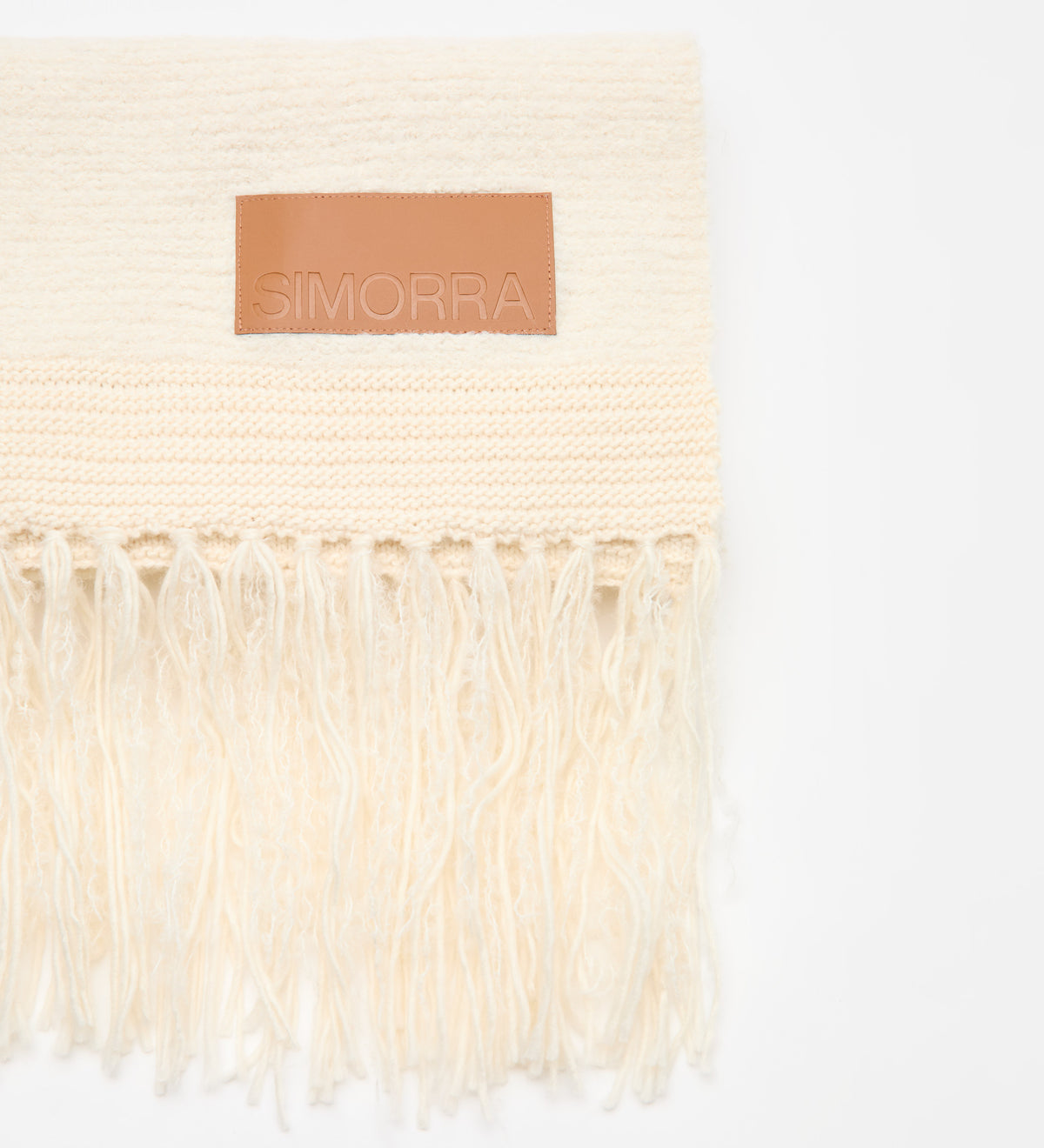 Écharpe en tricot combiné