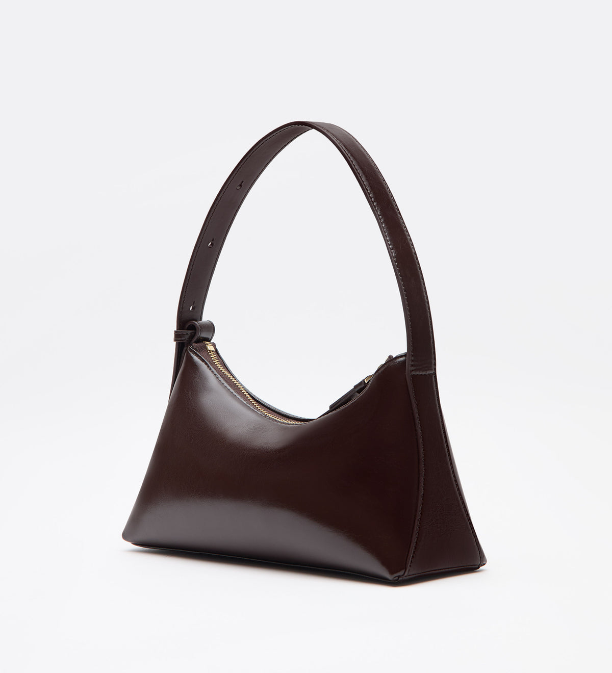 Bolso piel estilo baguette