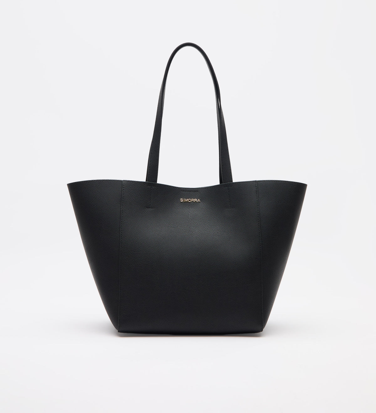 Leather shopper bag