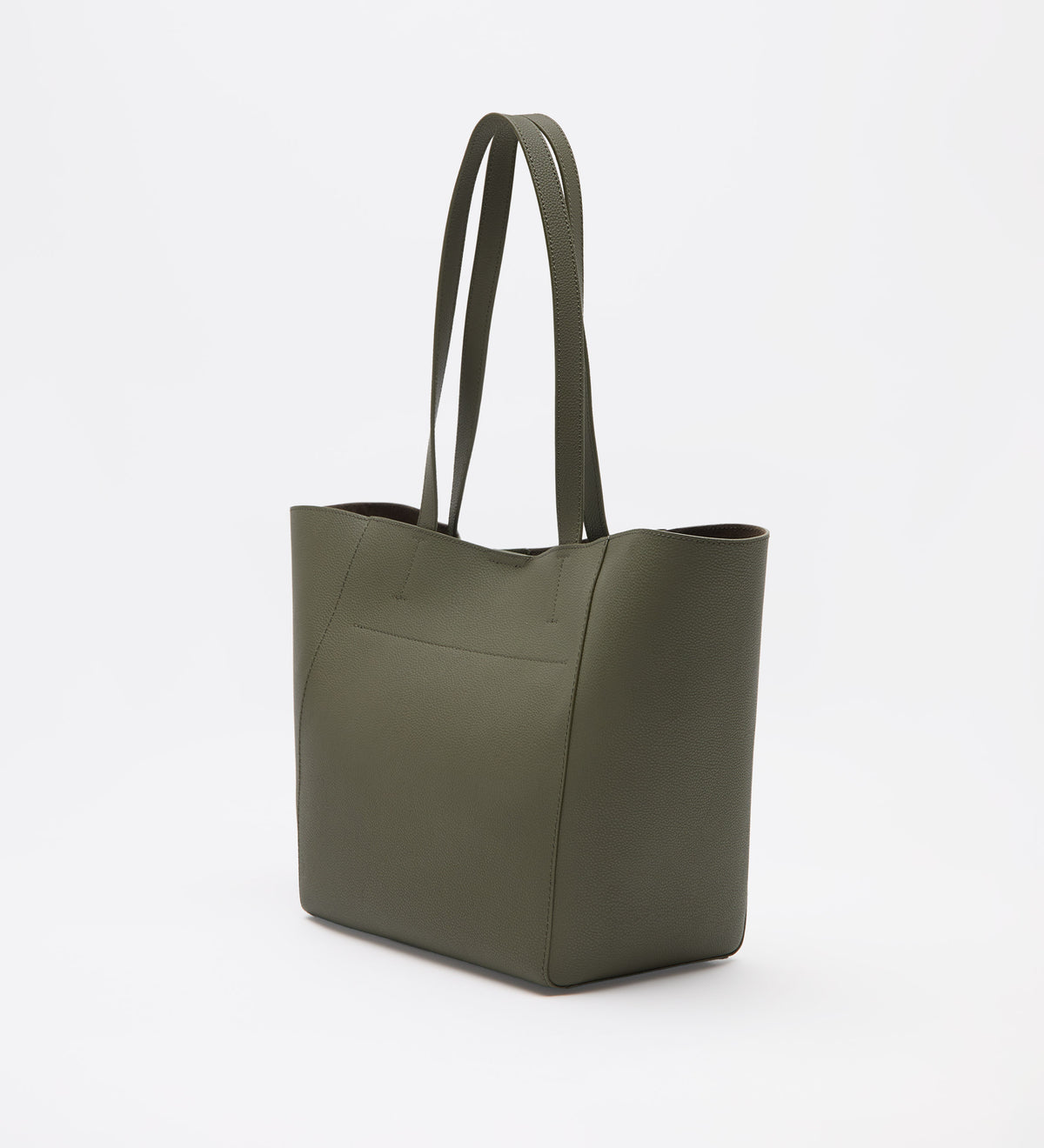 Leather shopper bag