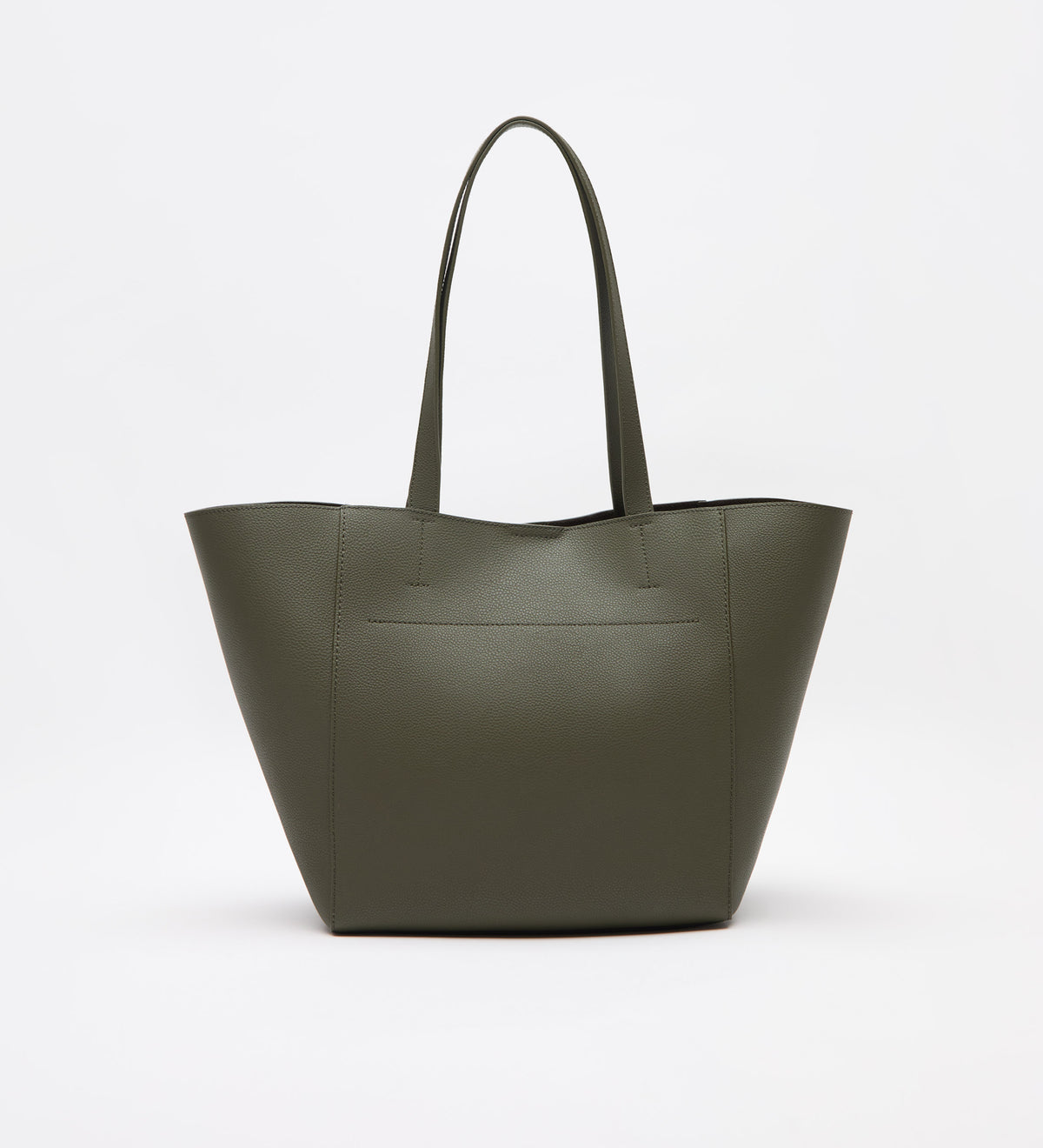 Leather shopper bag