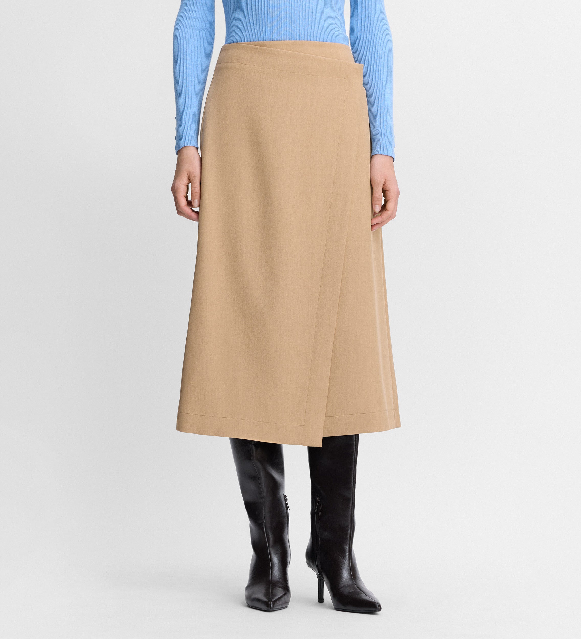 Jupe midi portefeuille