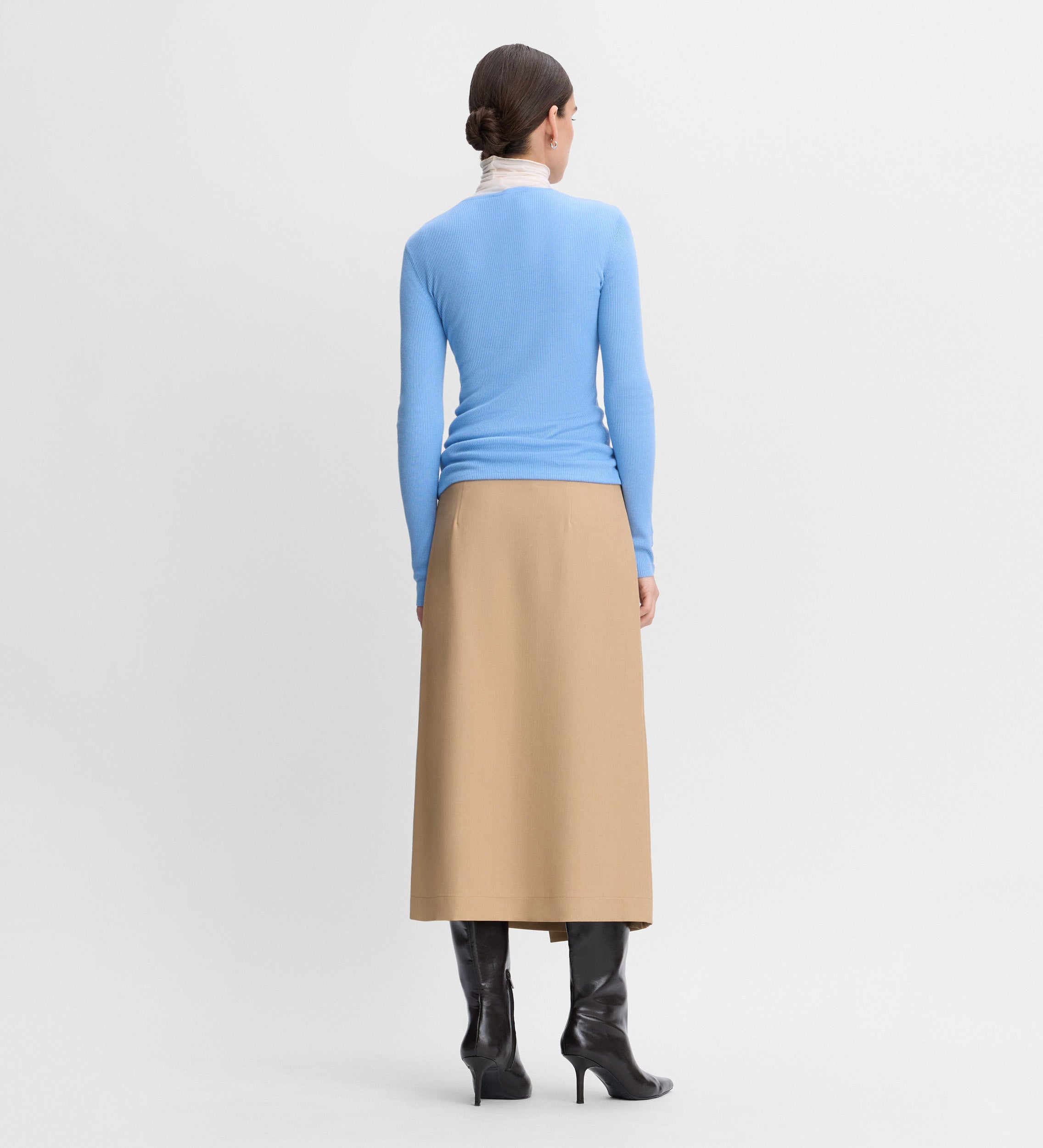 Jupe midi portefeuille