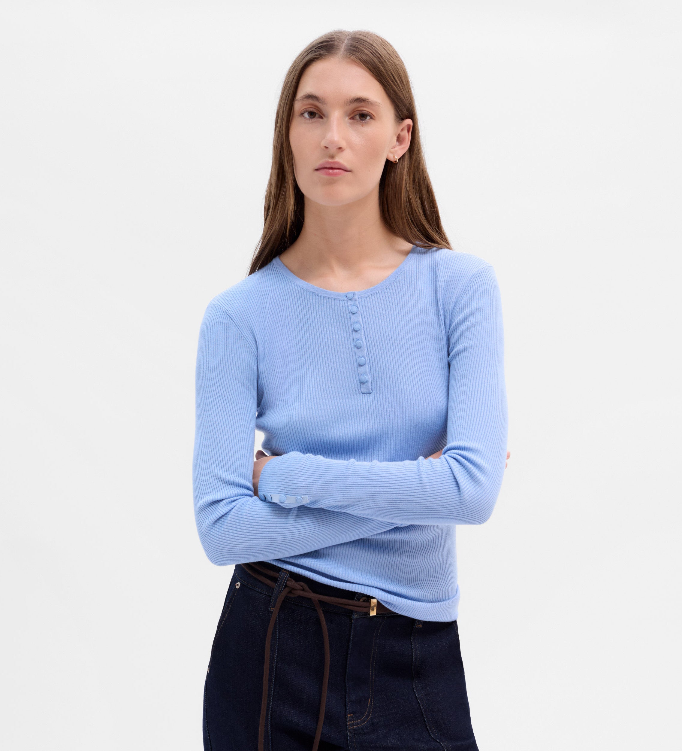 Jersey fino botones