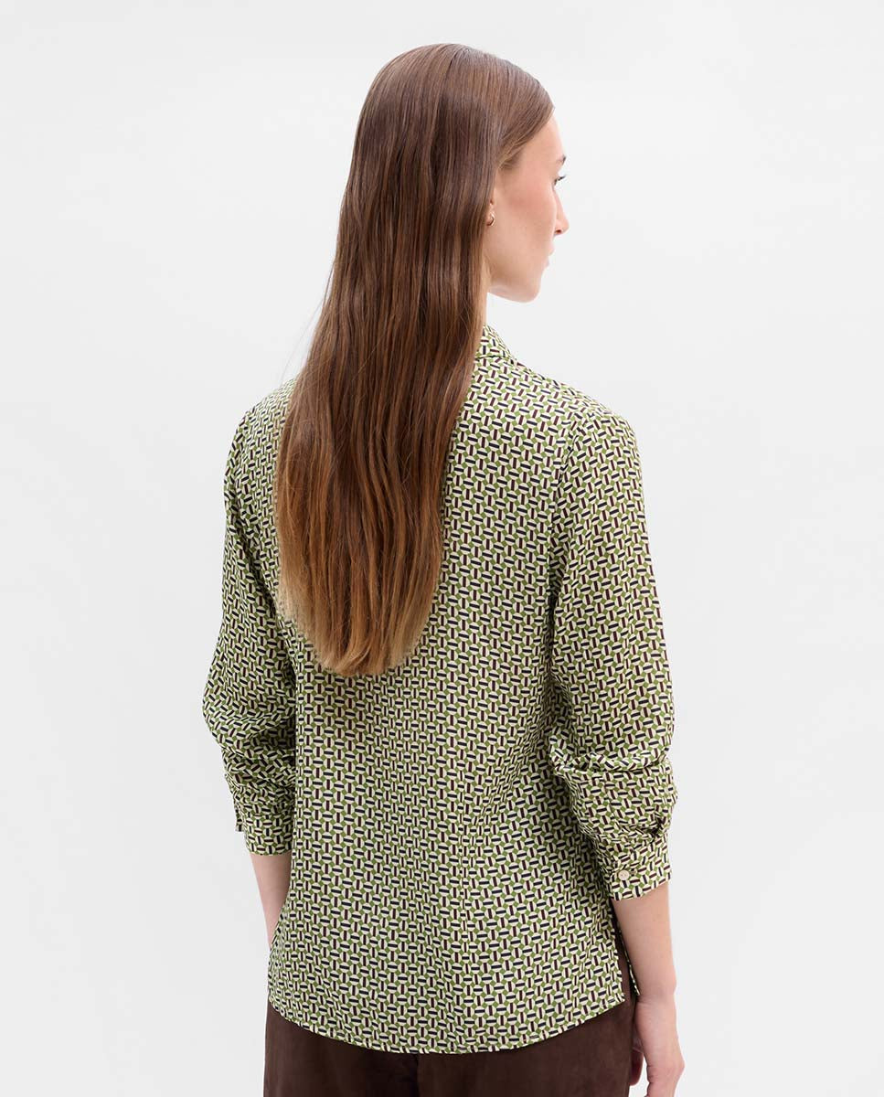 Camisa fluida estampada
