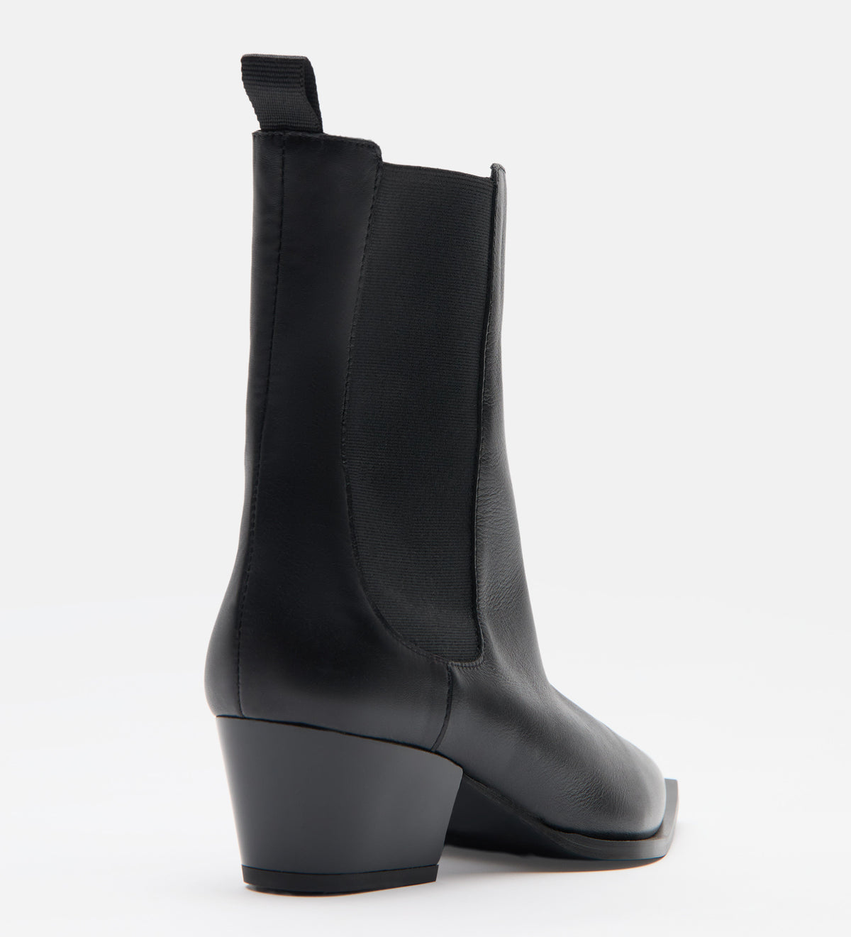 Leather ankle boot