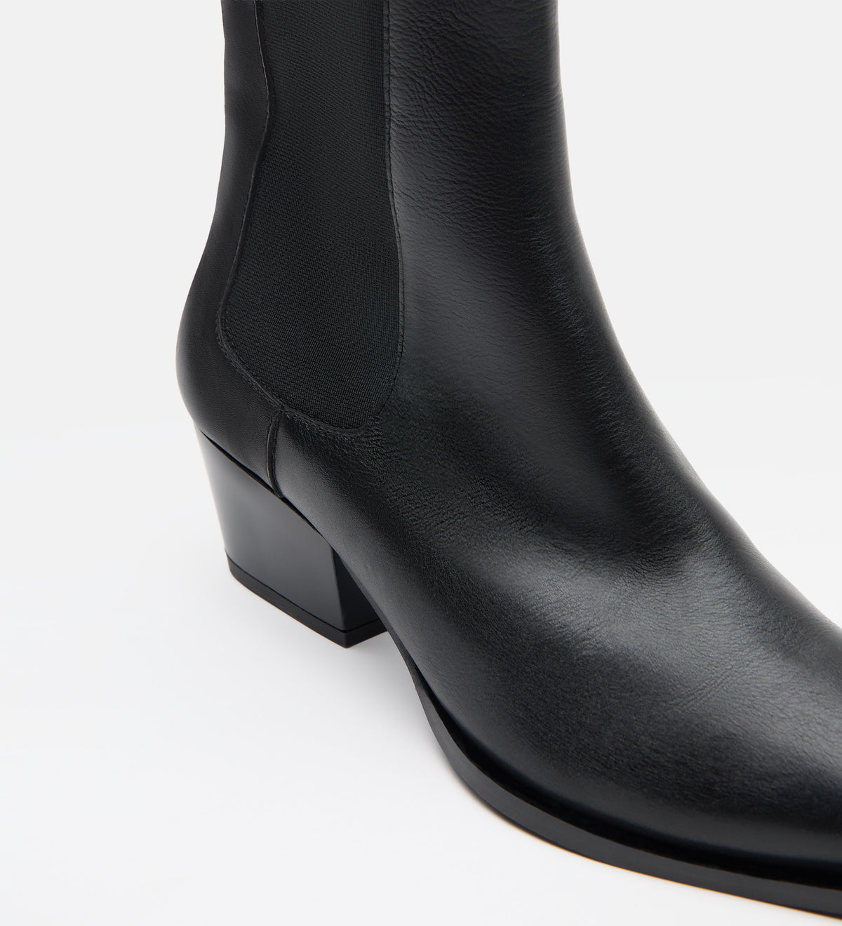 Leather ankle boot