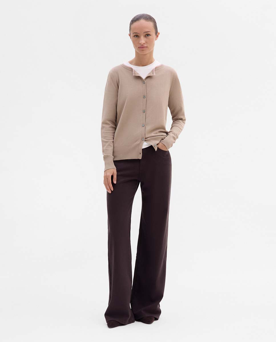 Two-tone knitted jacket