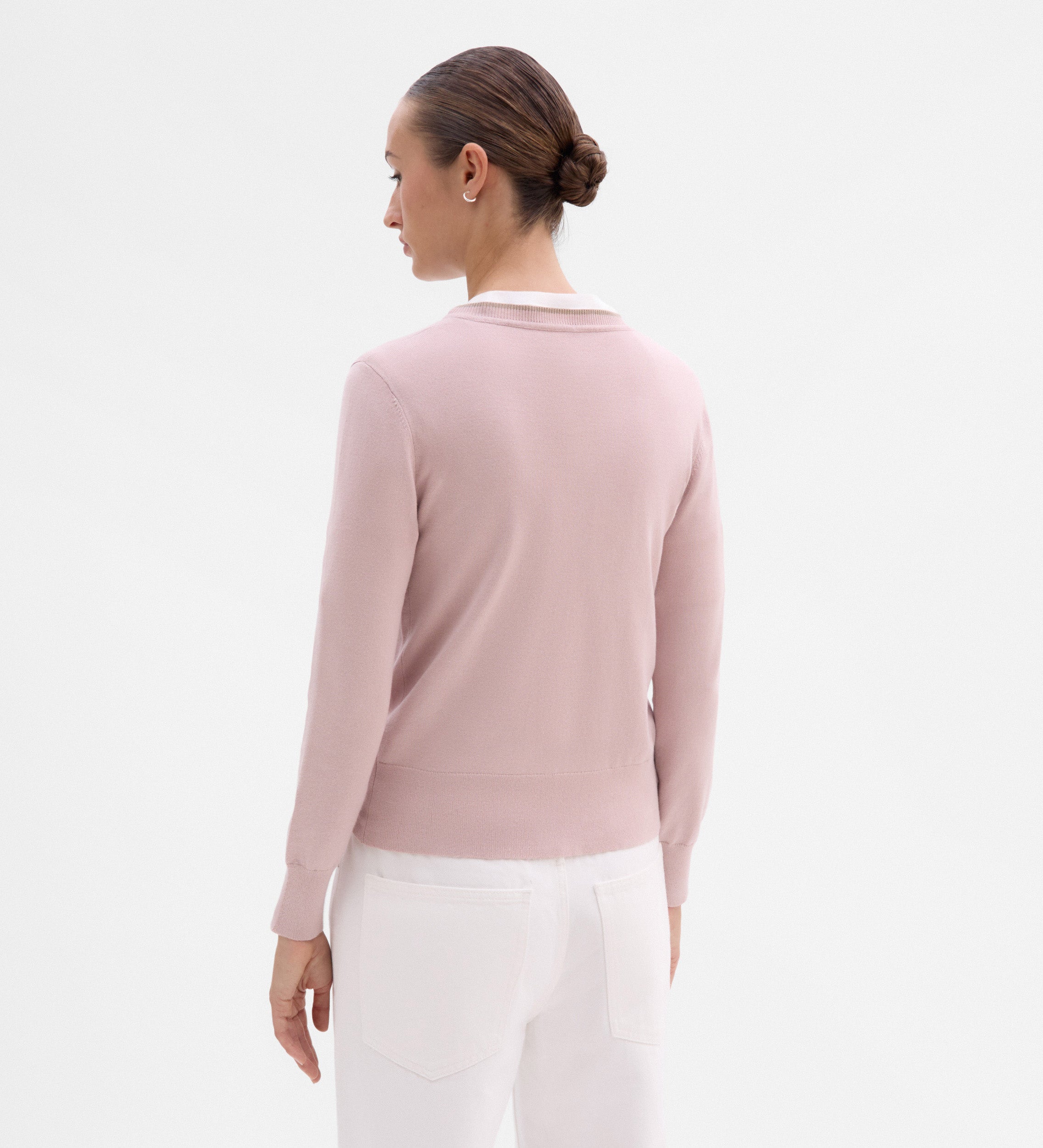 Chaqueta de punto bicolor