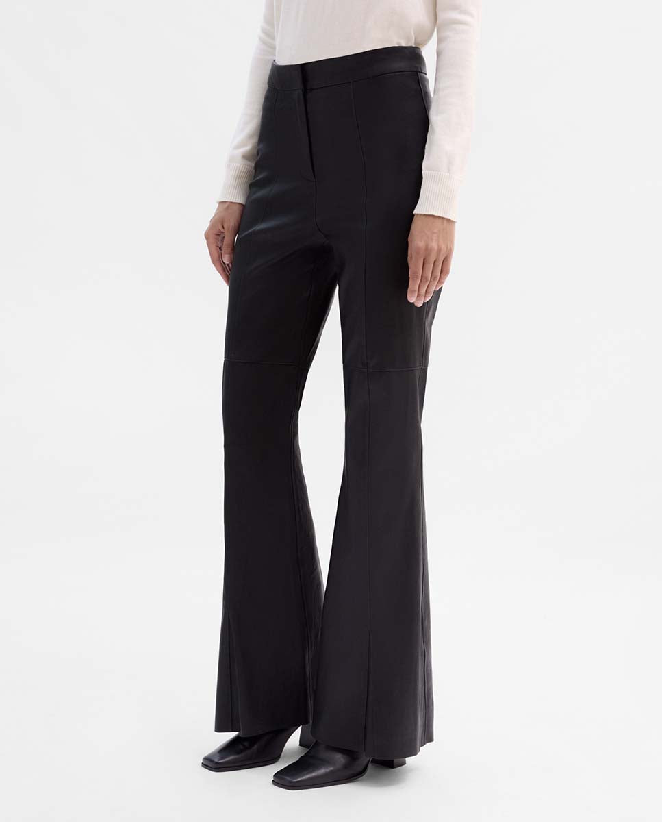 Flared napa pants