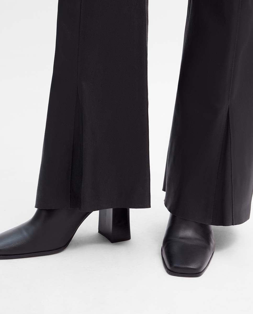 Flared napa pants