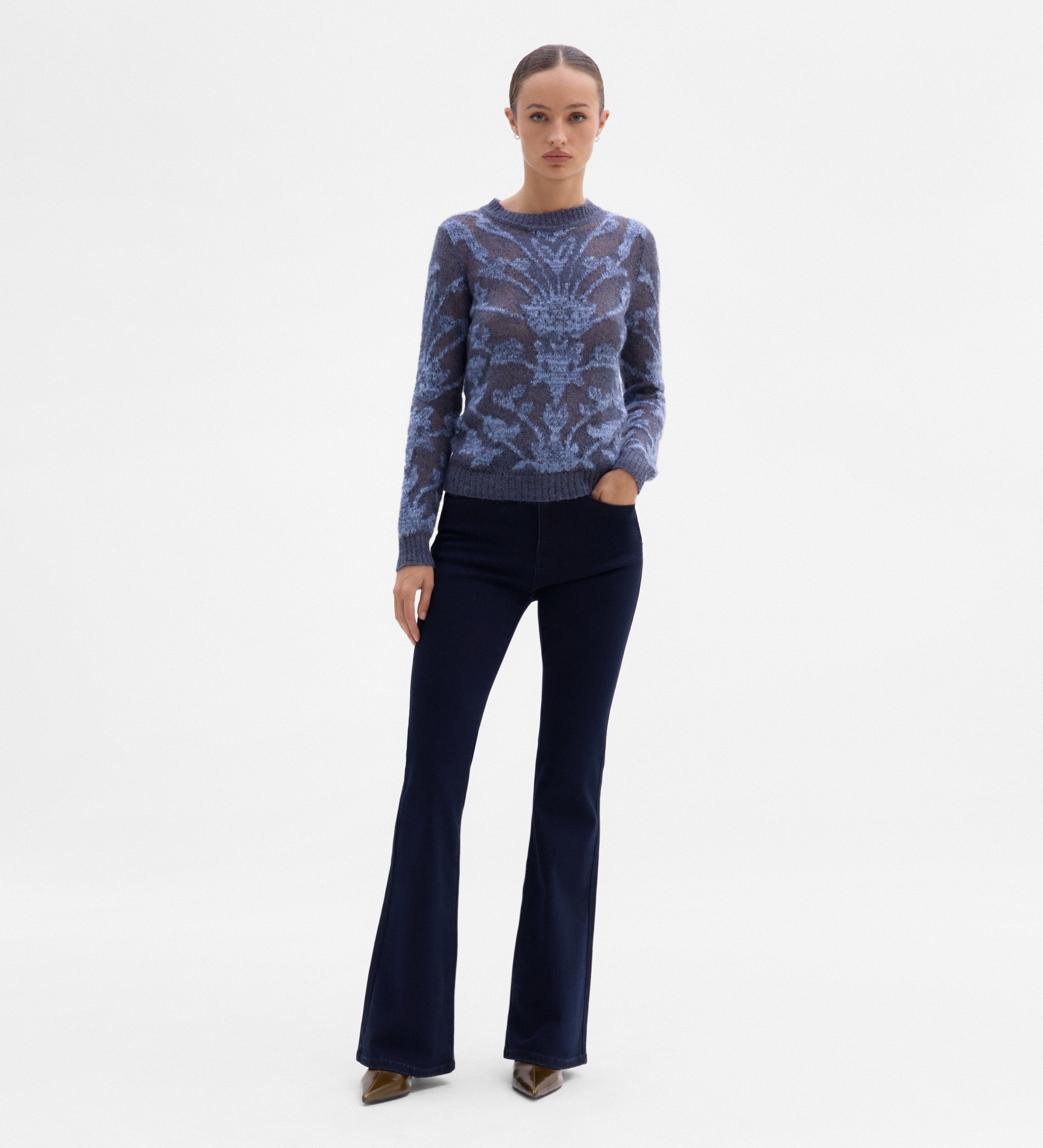 Jersey punto jacquard