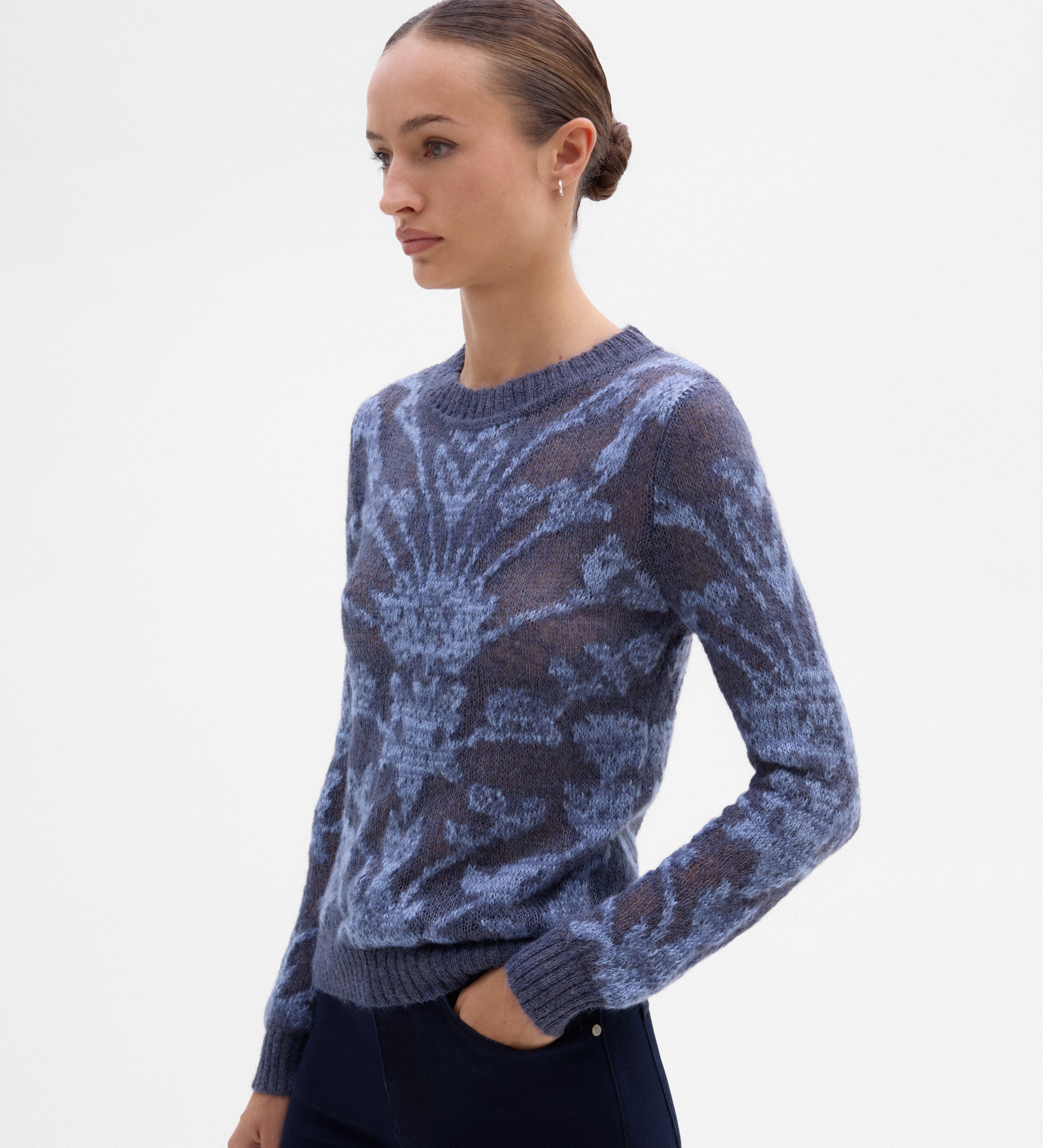 Jersey punto jacquard