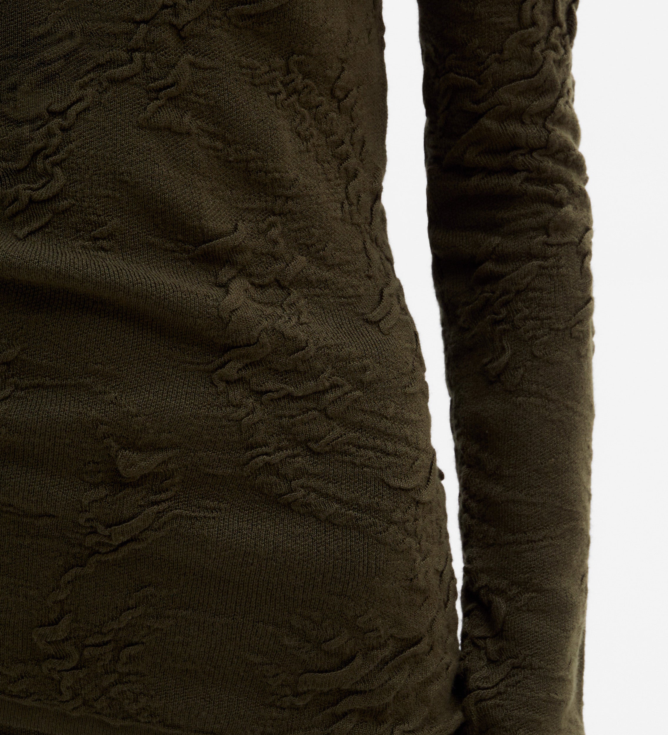 Textured turtleneck sweater