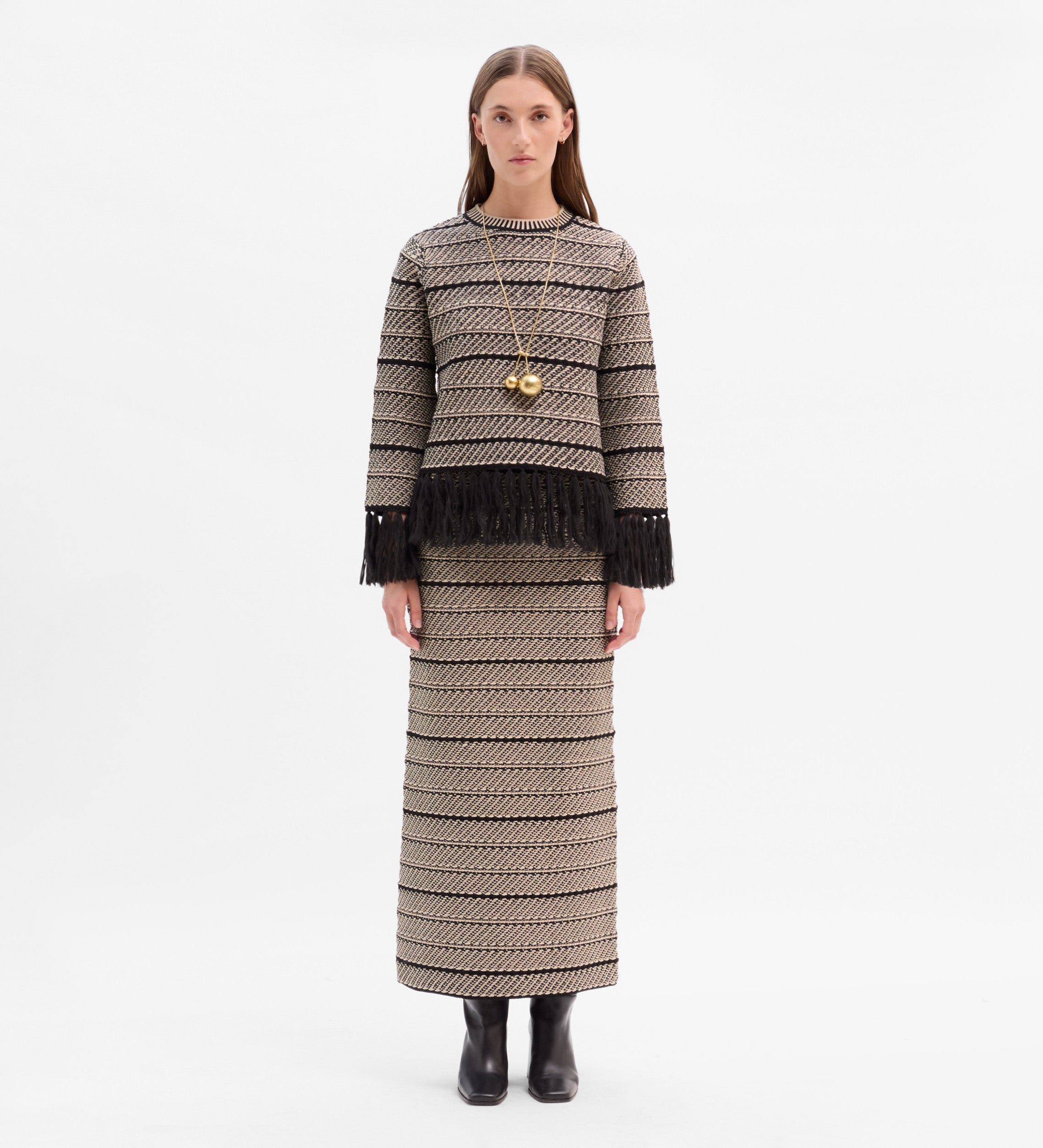 Pull en maille jacquard