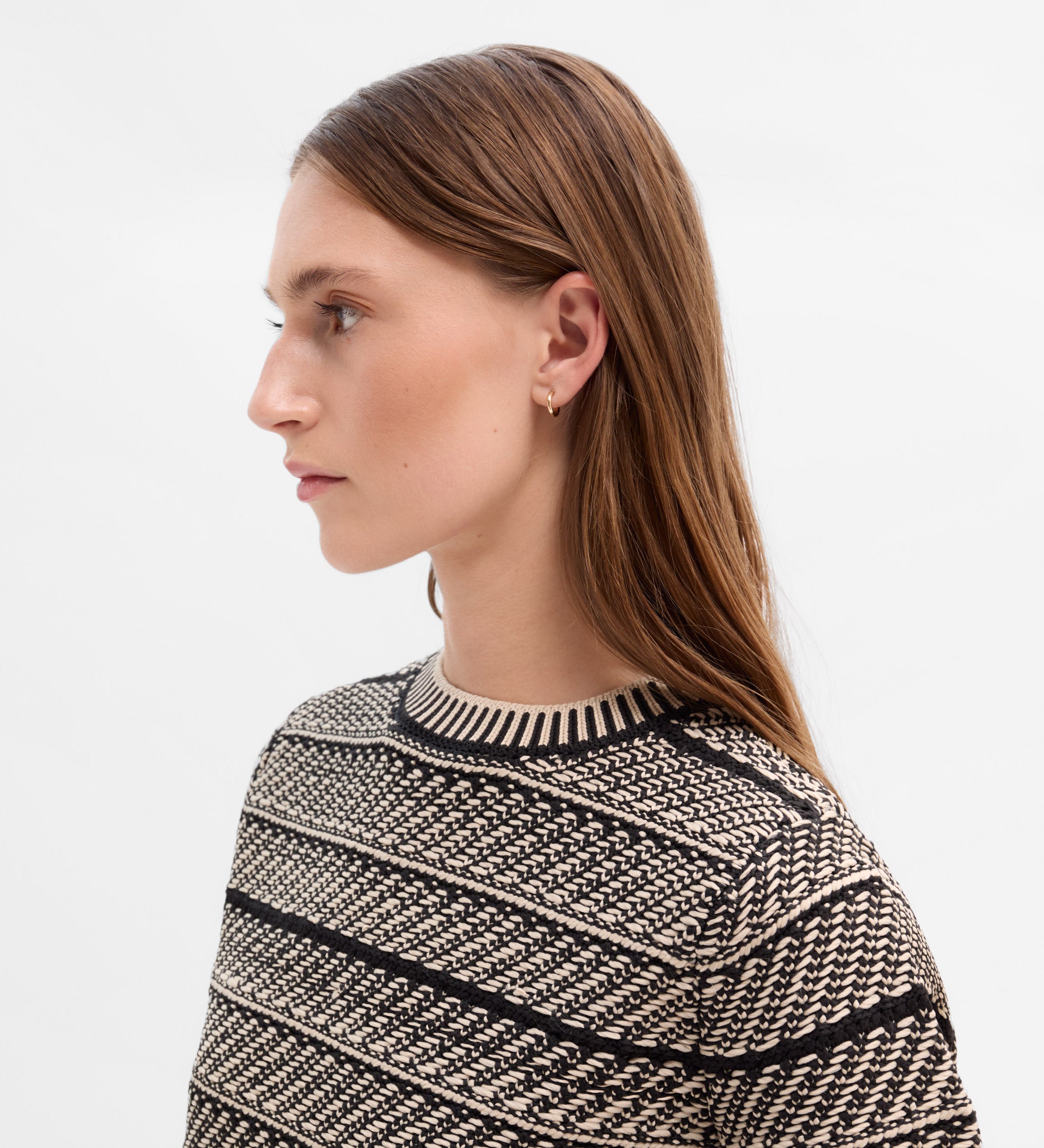 Pull en maille jacquard