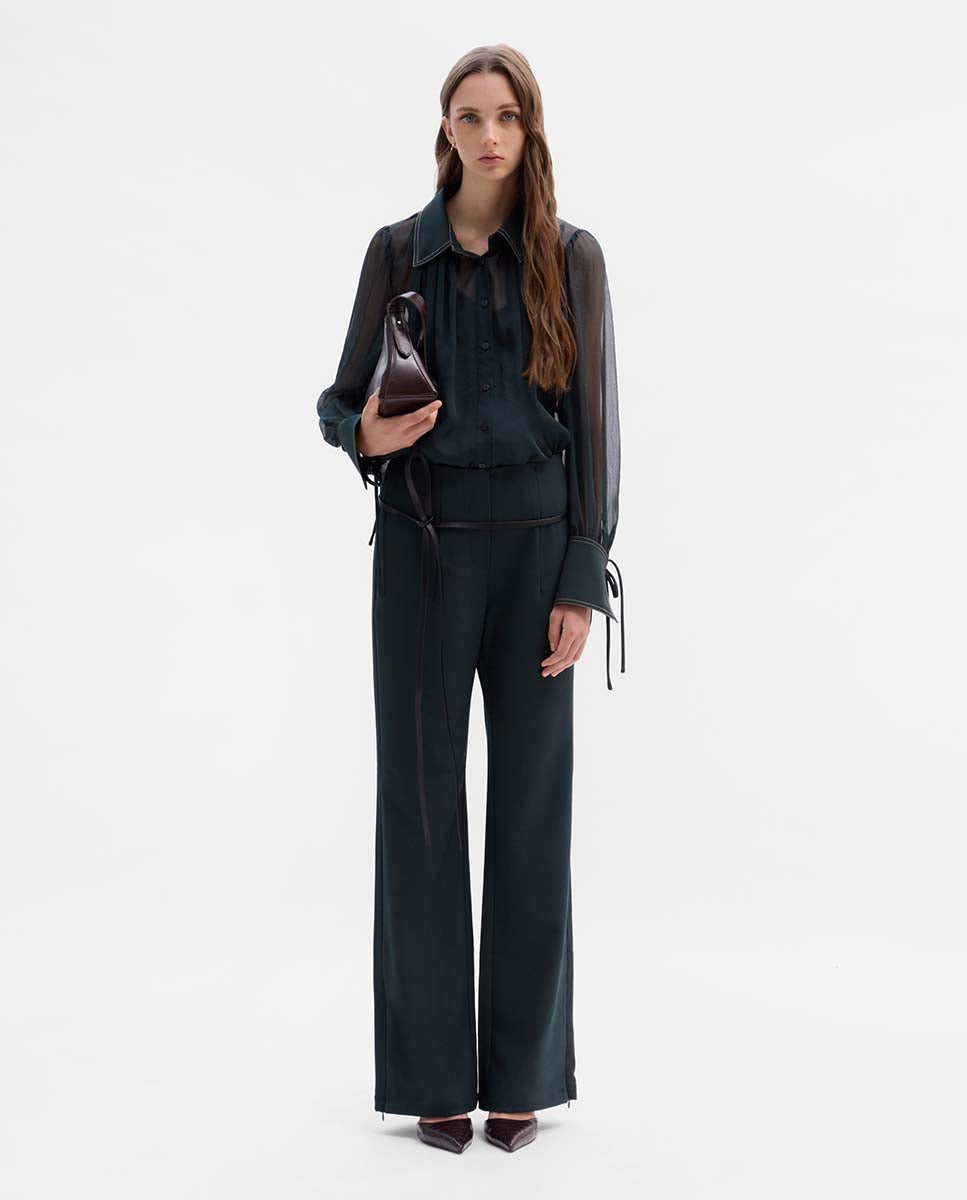 Pantalón twill elástico
