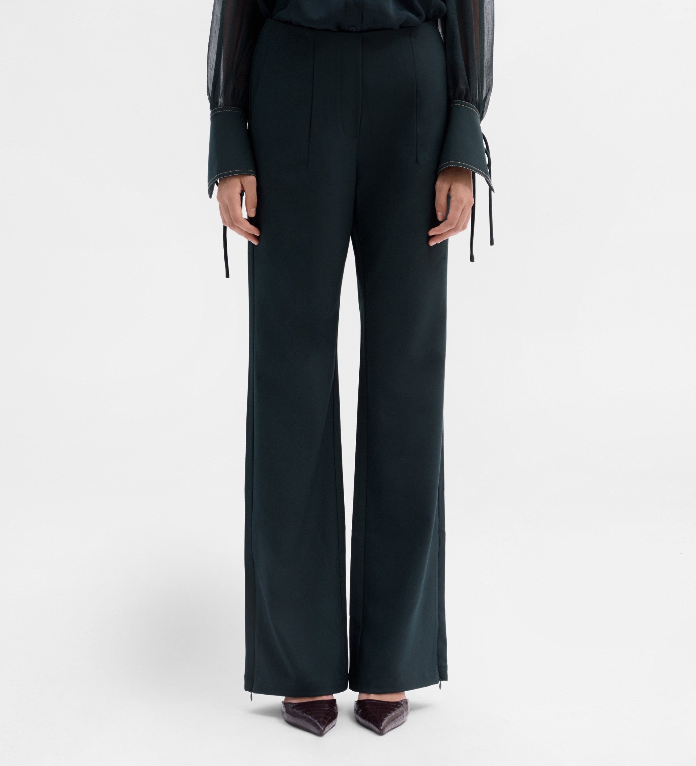 Pantalón twill elástico