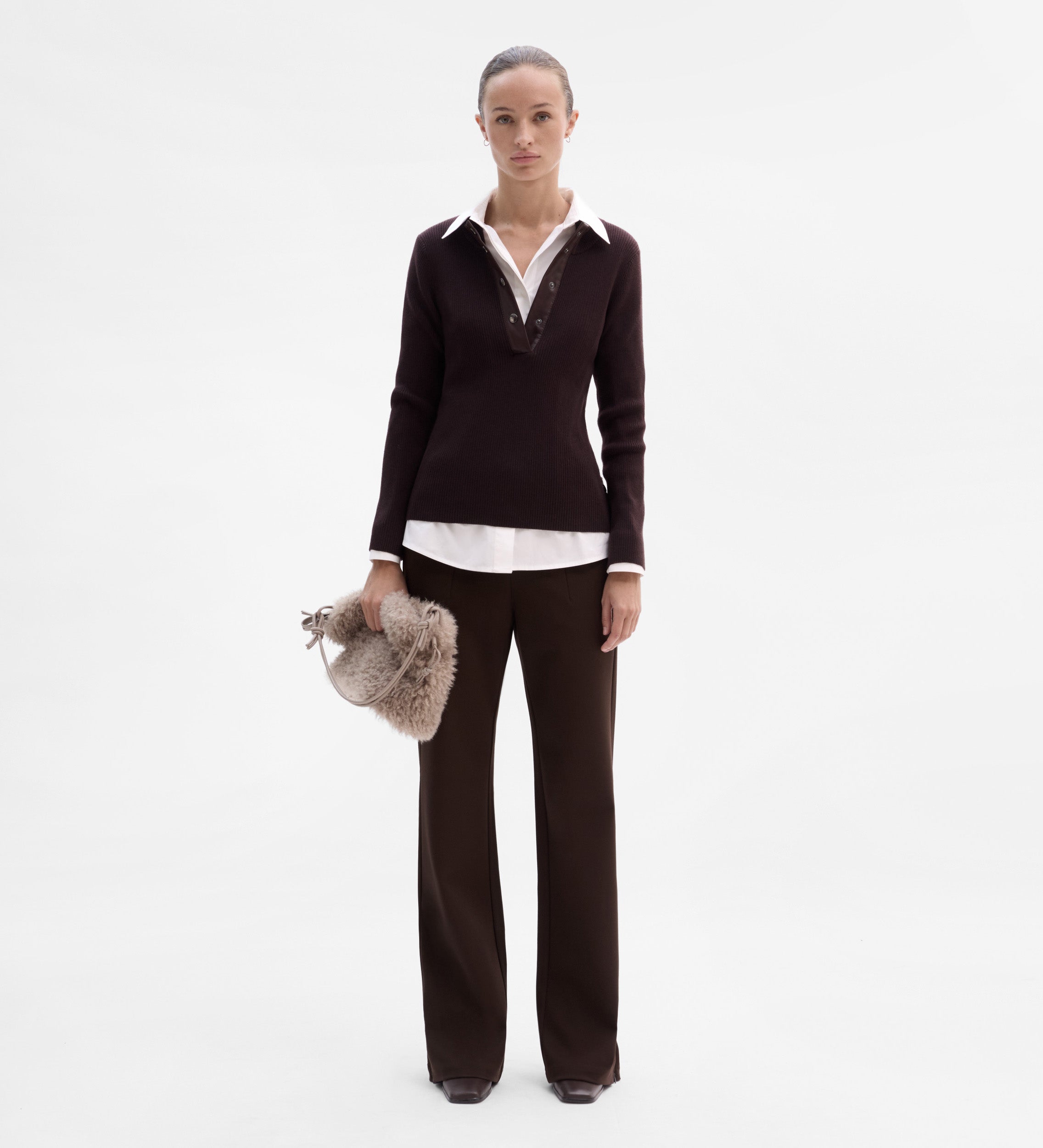 Stretch twill pants