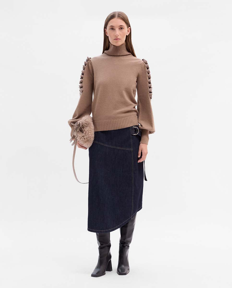 Jersey textile brodé