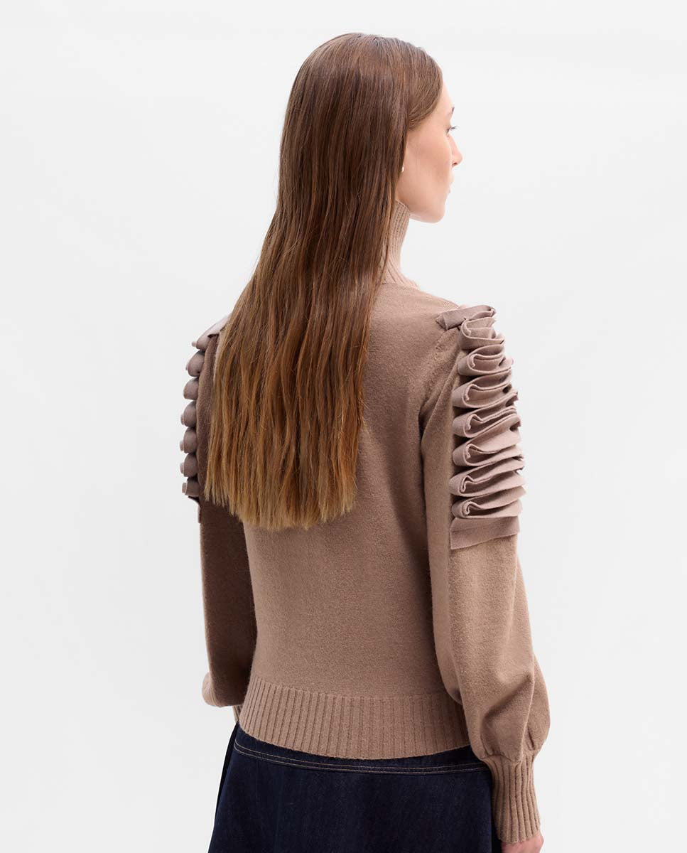 Jersey textile brodé