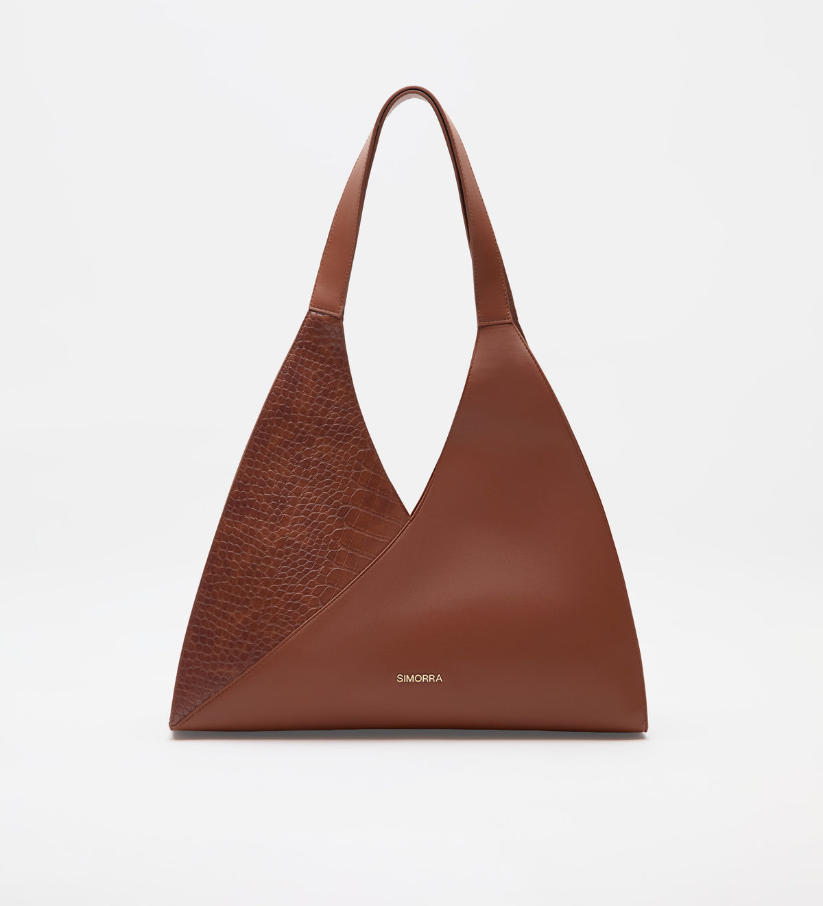 Bolso shopper combinado piel