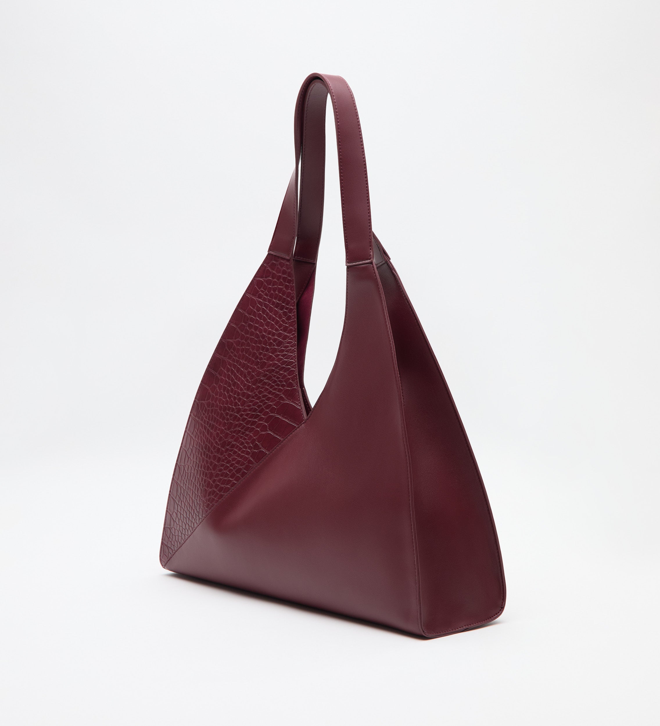 Sac cabas combiné cuir
