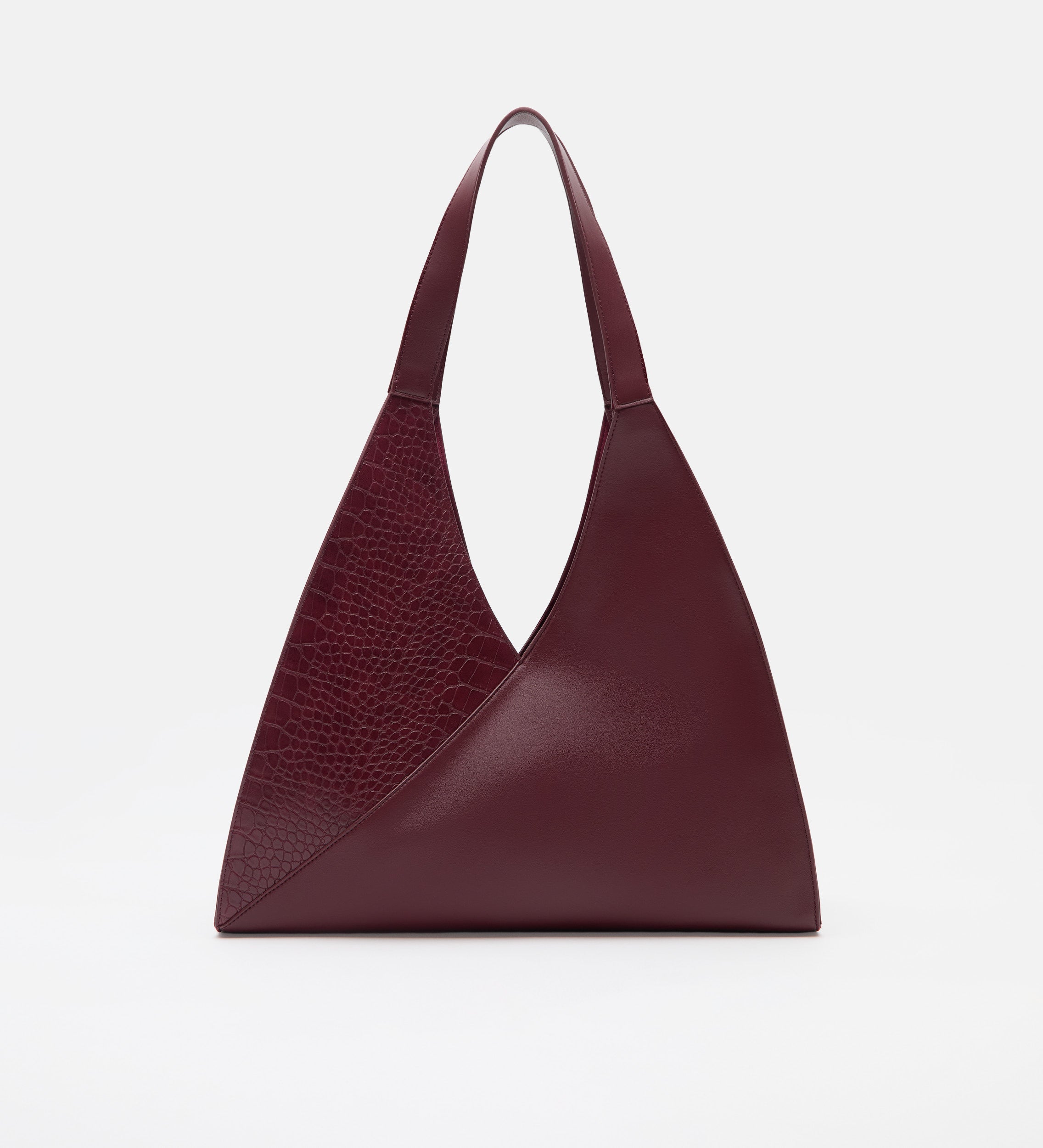Sac cabas combiné cuir