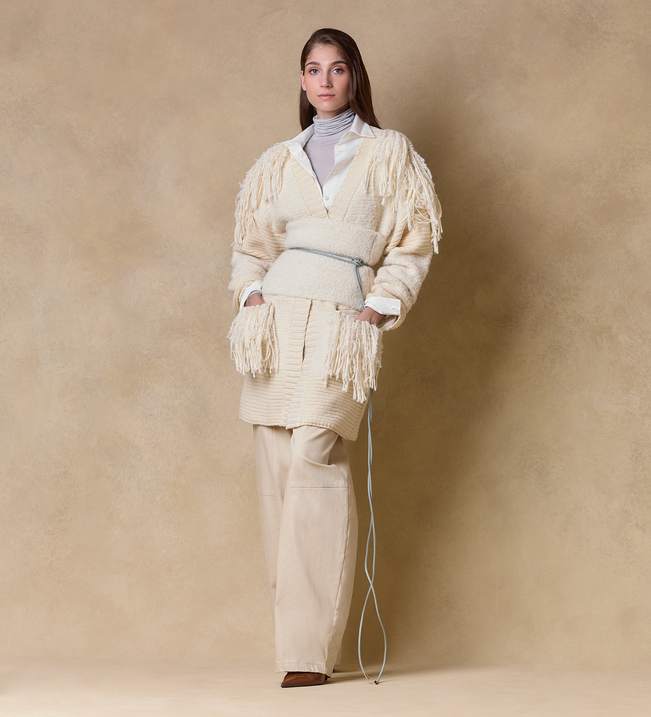 Long cardigan combo