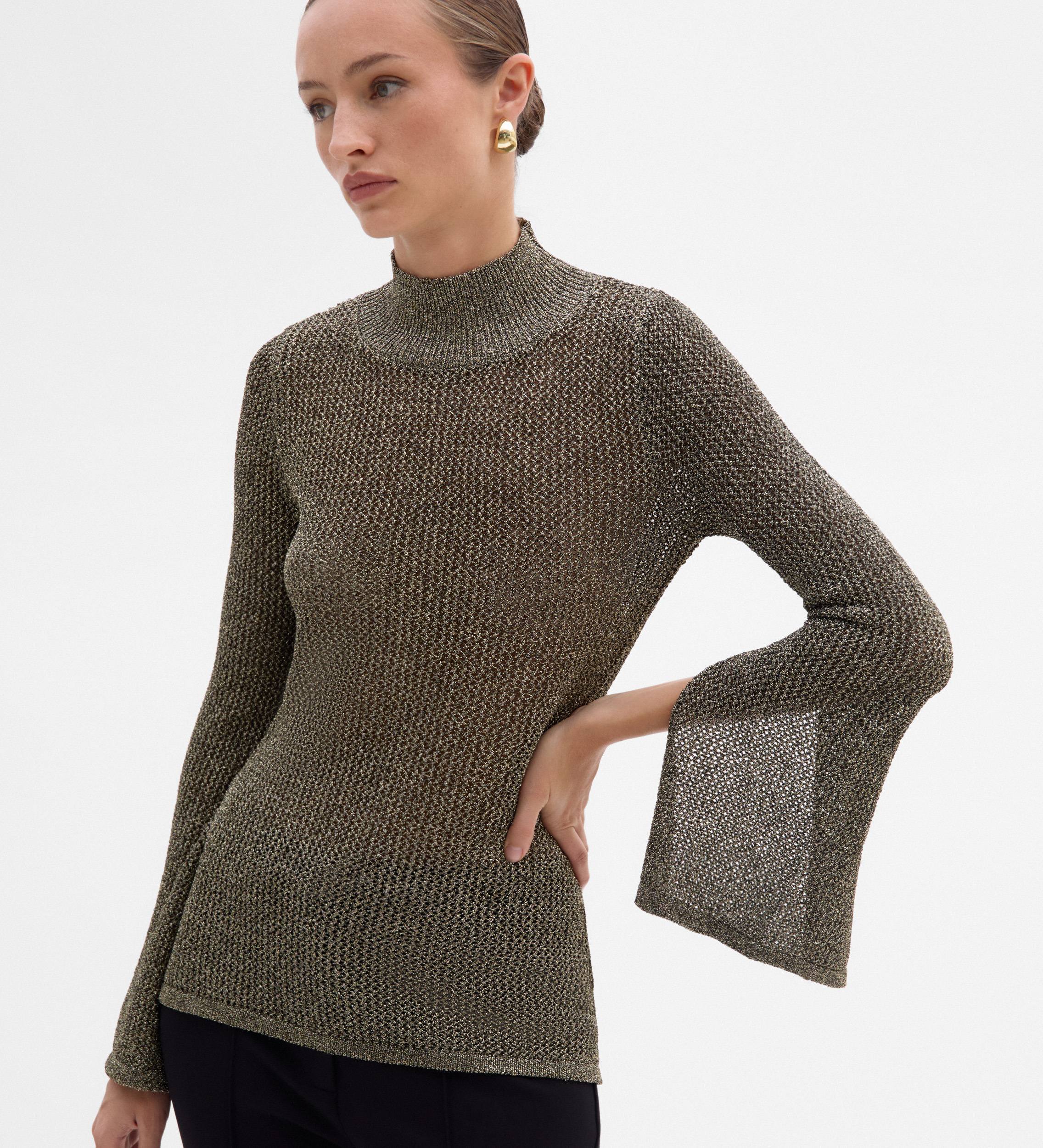 Pull en maille métallisée