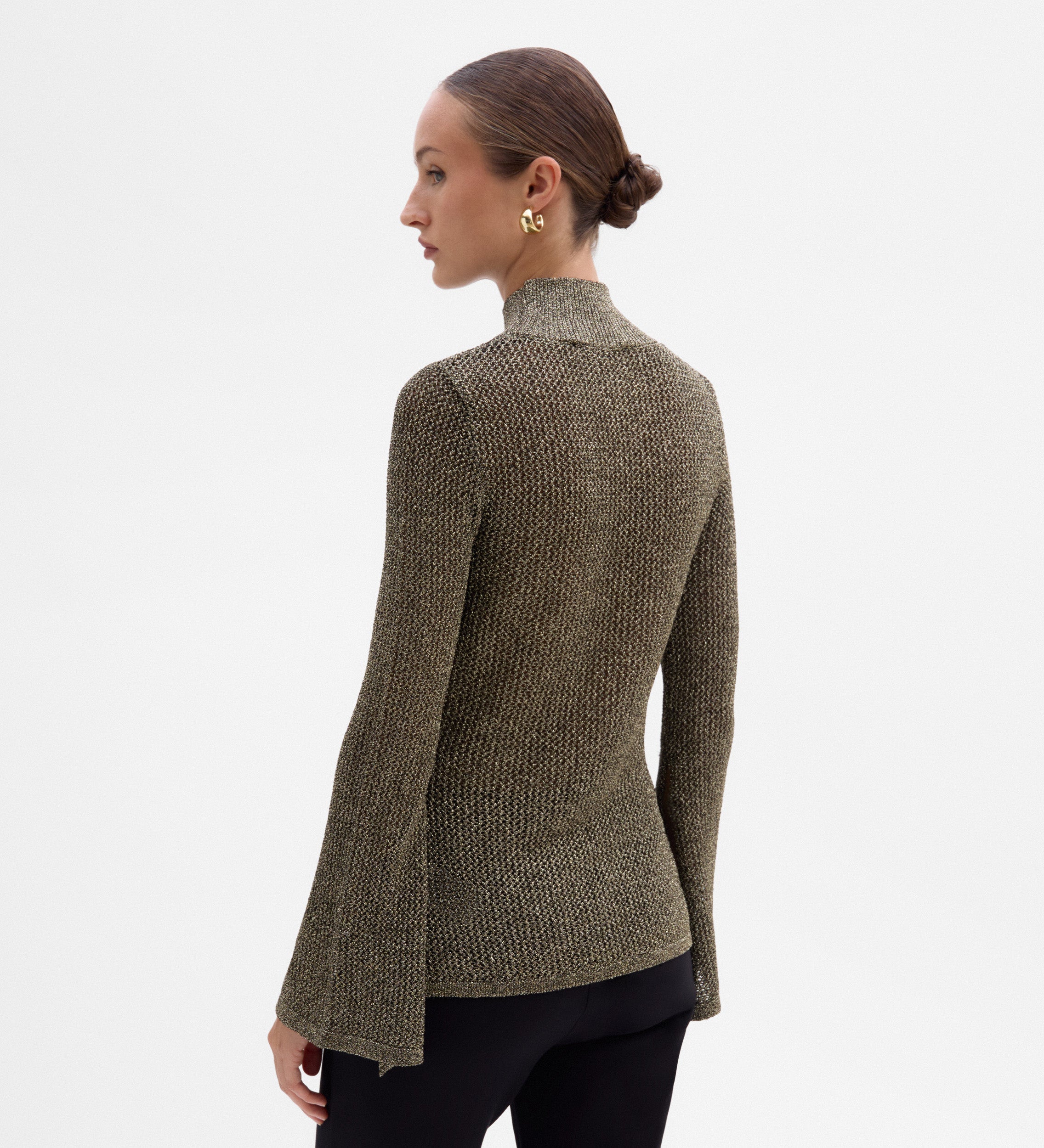 Pull en maille métallisée