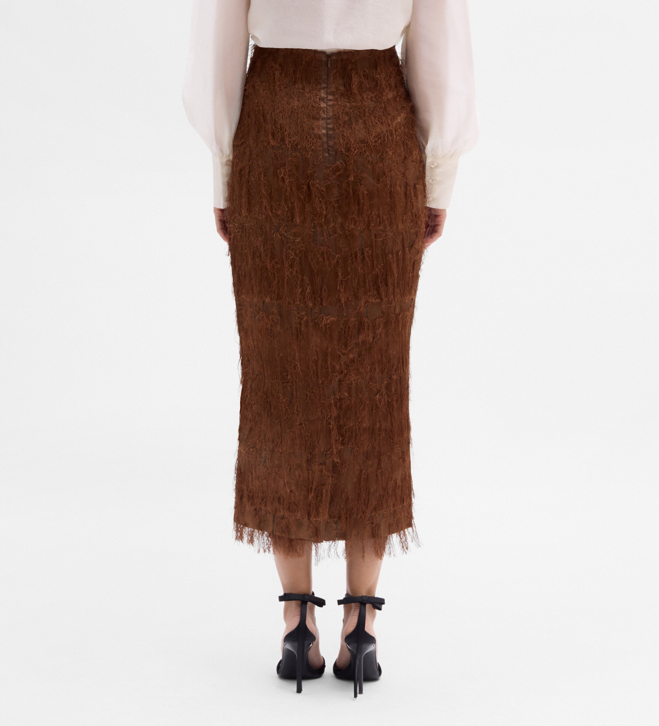 Falda midi textura
