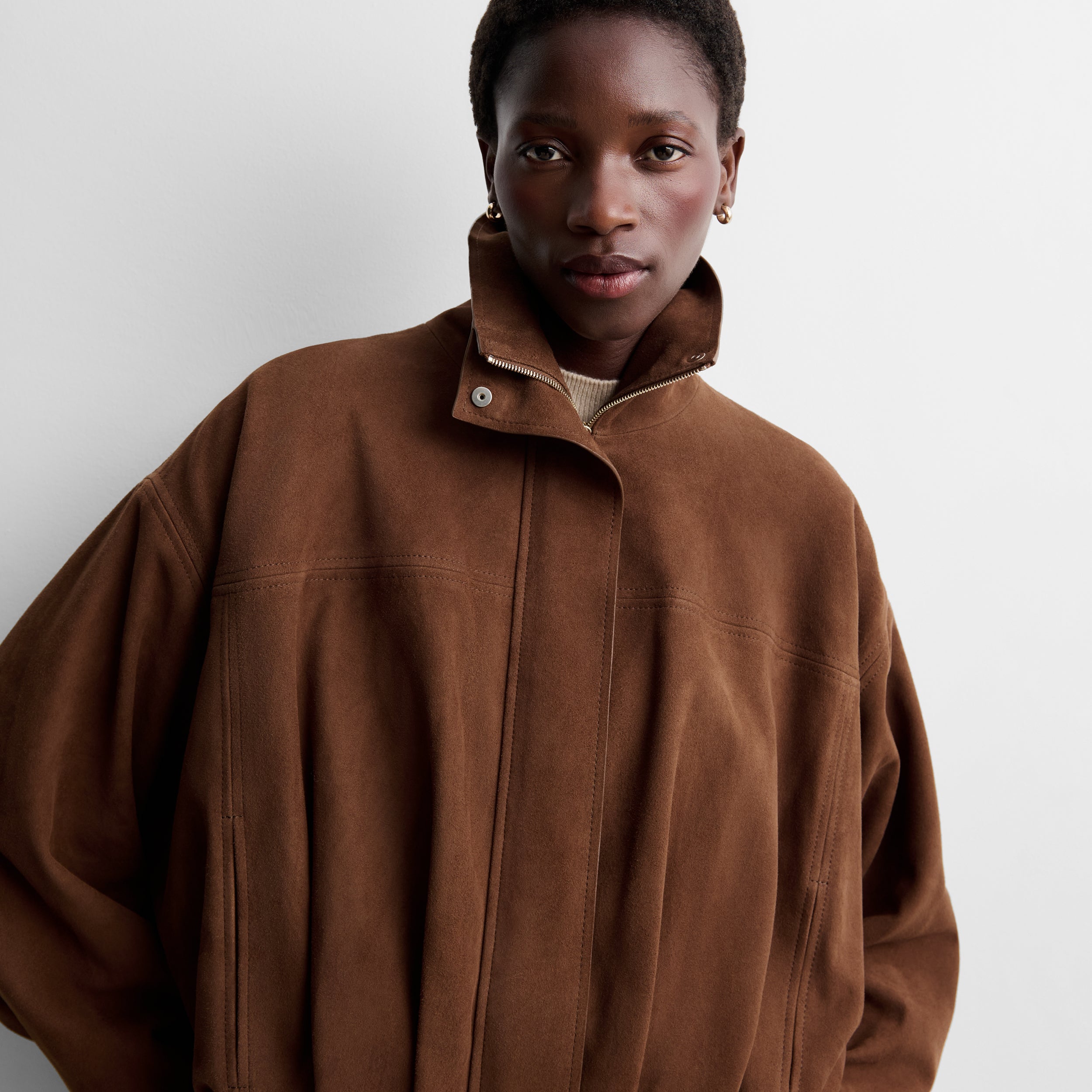 Veste bomber en daim